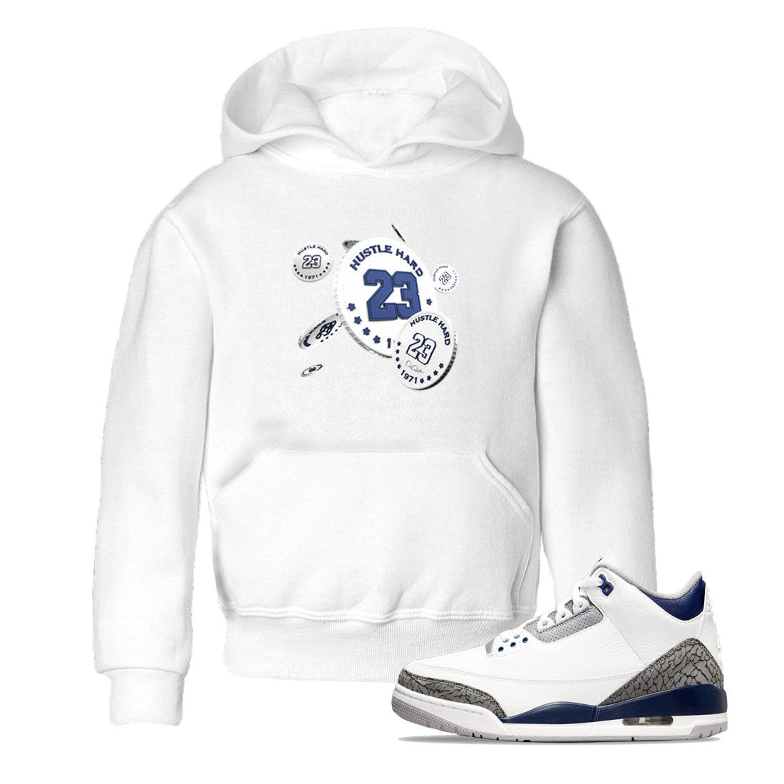 Coin Drop snkmatch Tees Kids - Air Jordan 3 Midnight Navy 2023