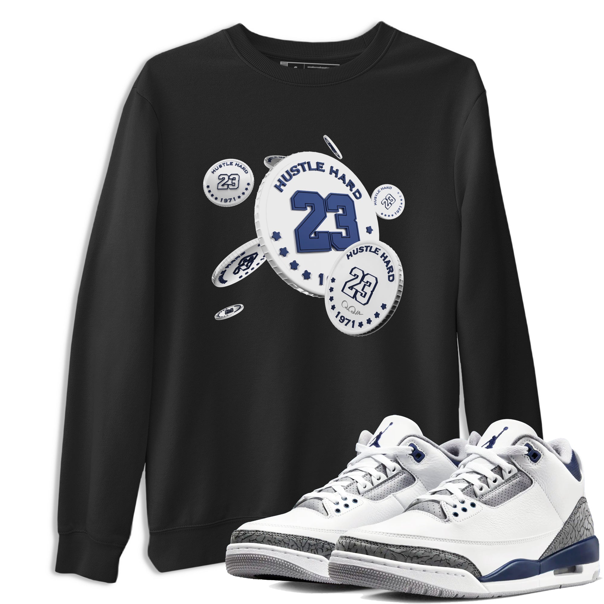 Coin Drop snkmatch Tees - Air Jordan 3 Midnight Navy 2023