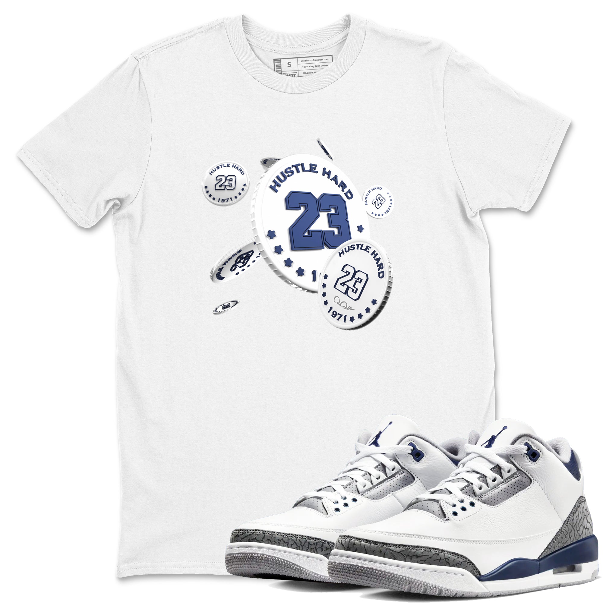 Coin Drop snkmatch Tees - Air Jordan 3 Midnight Navy 2023