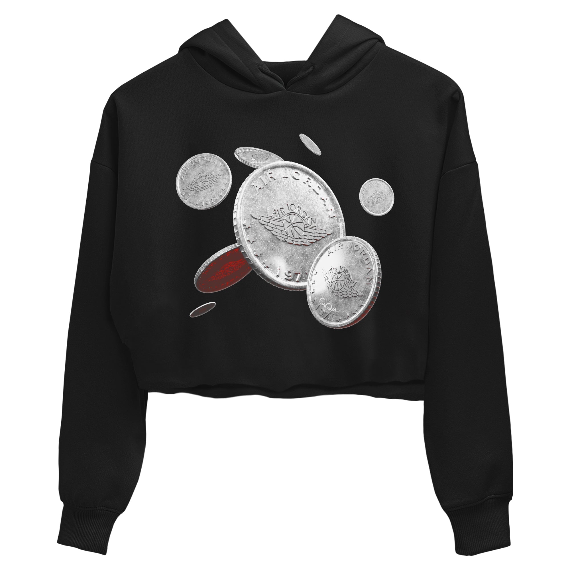 Coin Drop Women's Tops - Air Jordan 3 White Cement