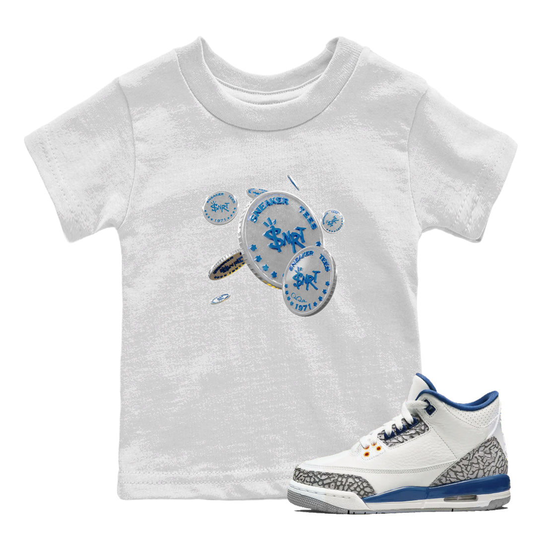 Coin Drop Kids Tops - Air Jordan 3 Wizards
