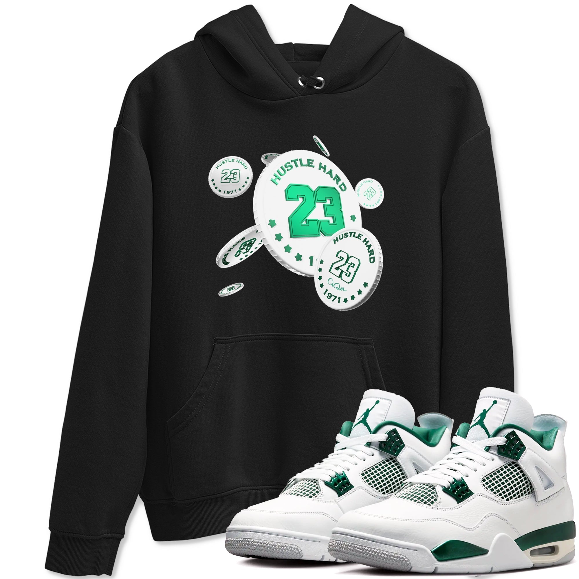 Coin Drop snkmatch Tees - Air Jordan 4 Oxidized Green