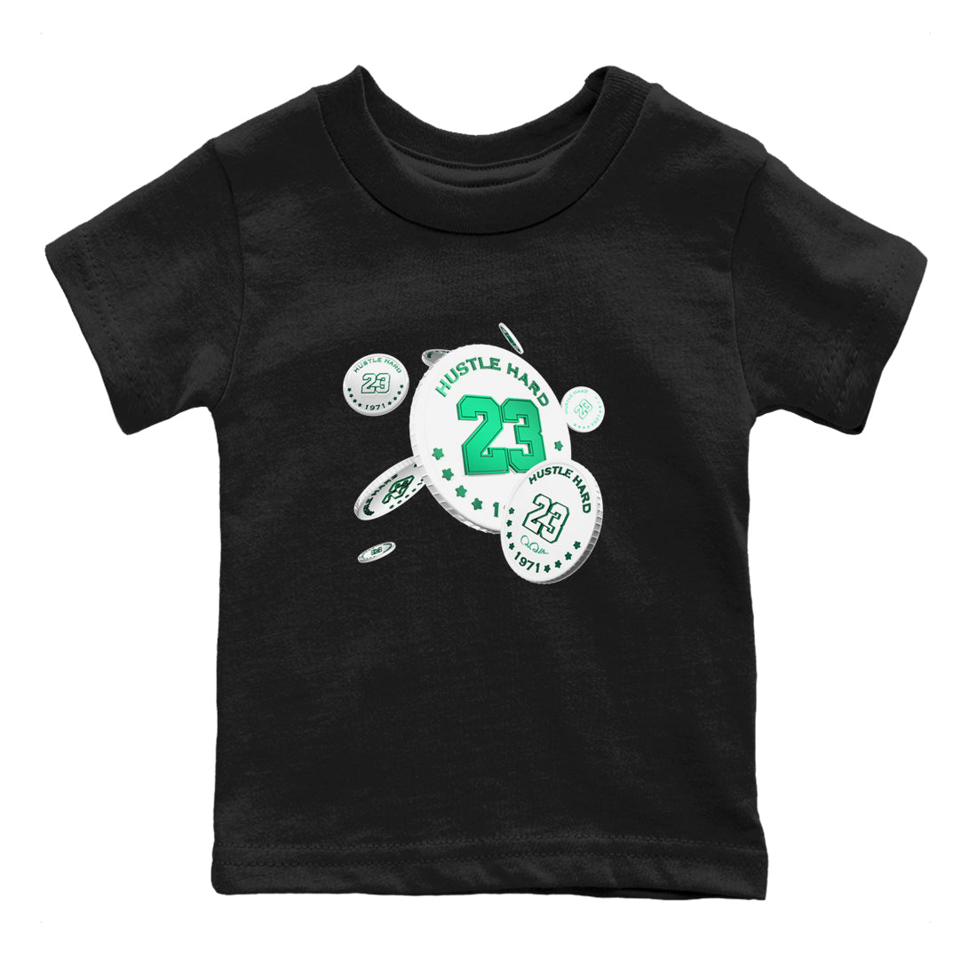 Coin Drop snkmatch Tees Kids - Air Jordan 4 Oxidized Green