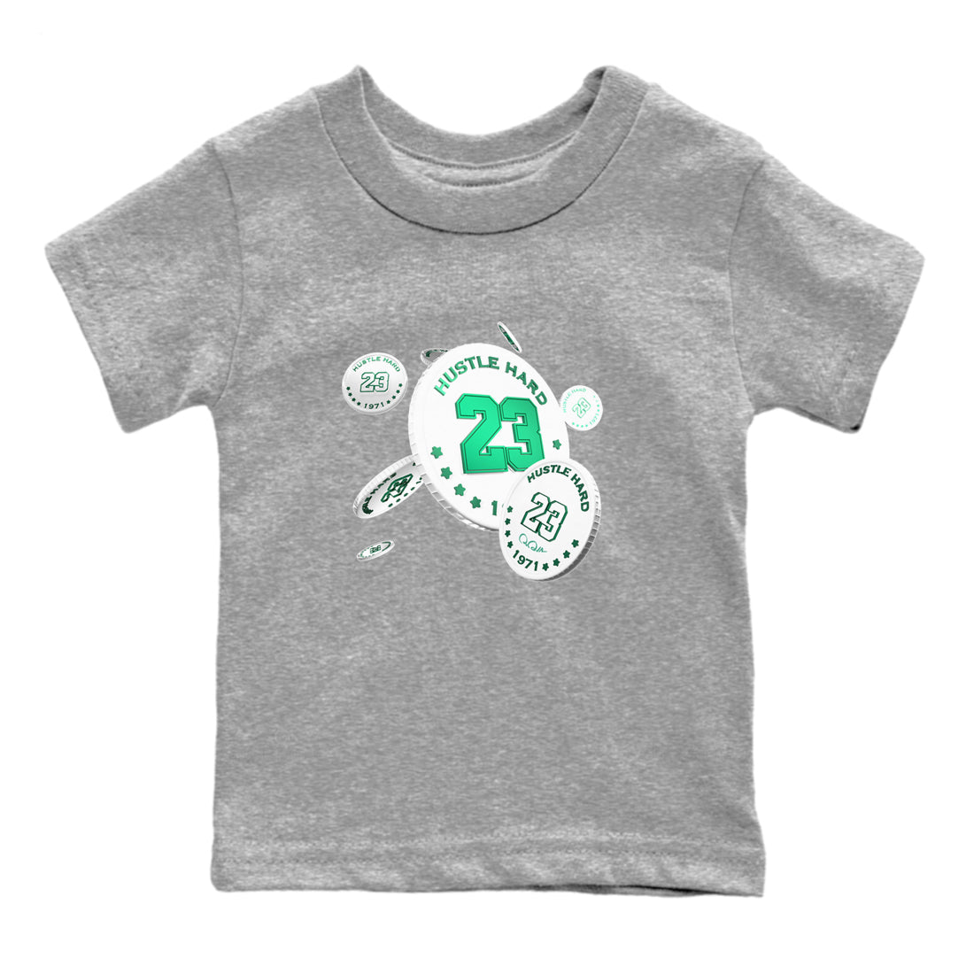 Coin Drop snkmatch Tees Kids - Air Jordan 4 Oxidized Green