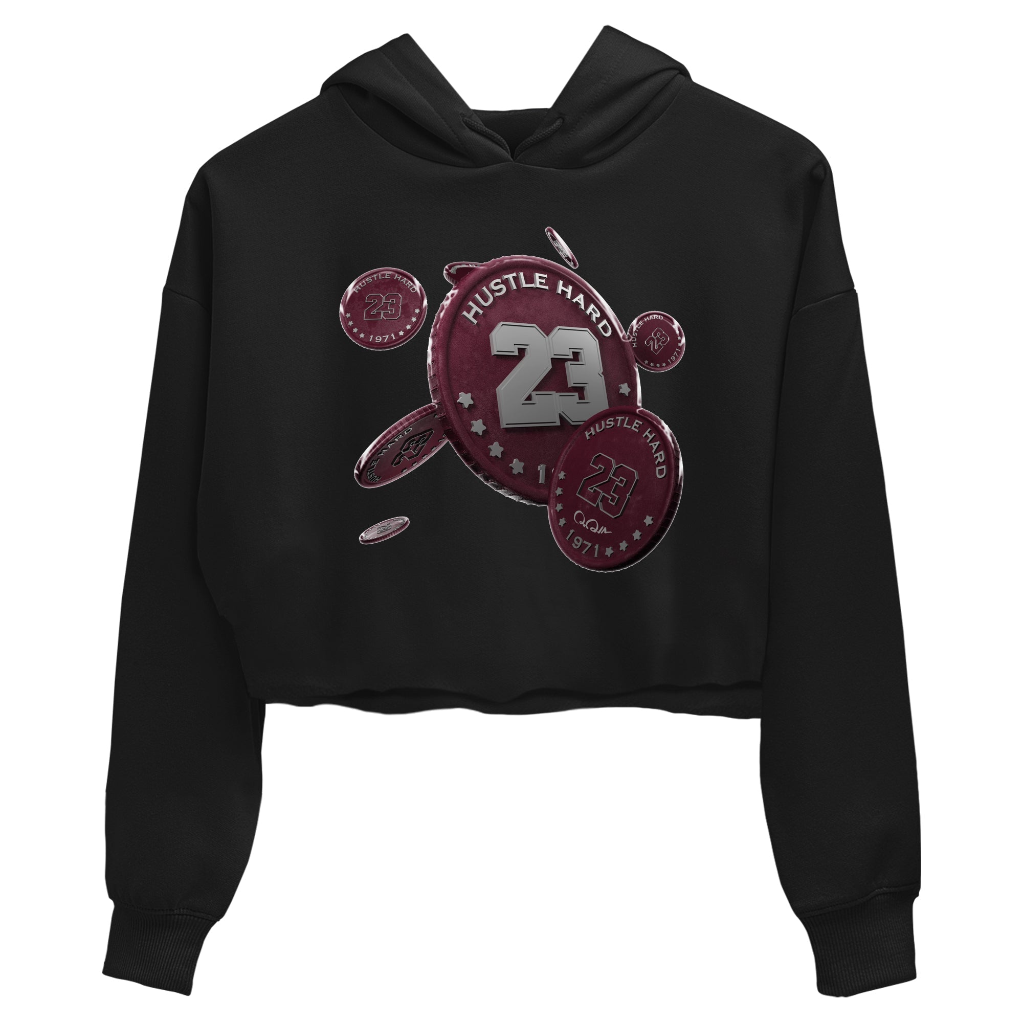 Coin Drop Women's Tops - Air Jordan 5 Burgundy