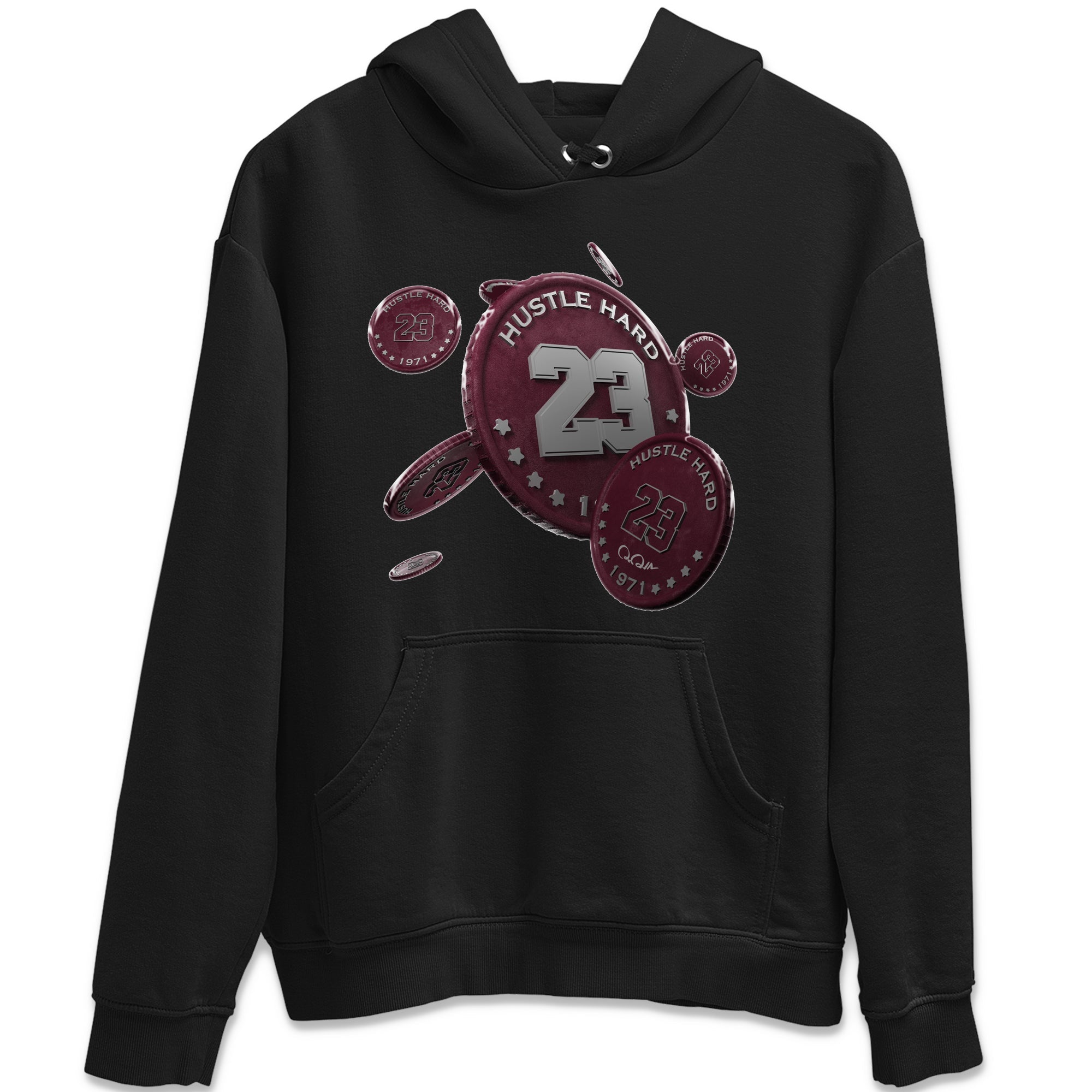 Coin Drop Unisex Tops - Air Jordan 5 Burgundy
