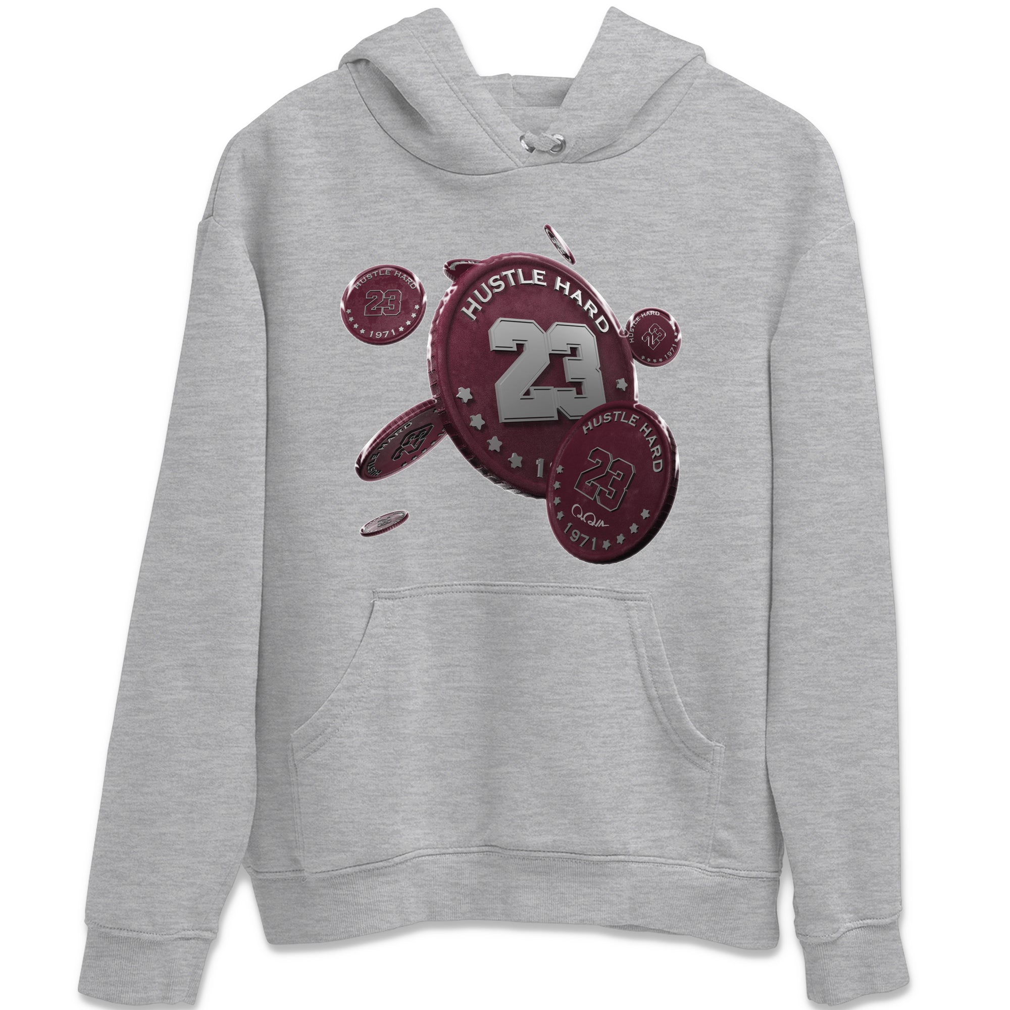Coin Drop Unisex Tops - Air Jordan 5 Burgundy