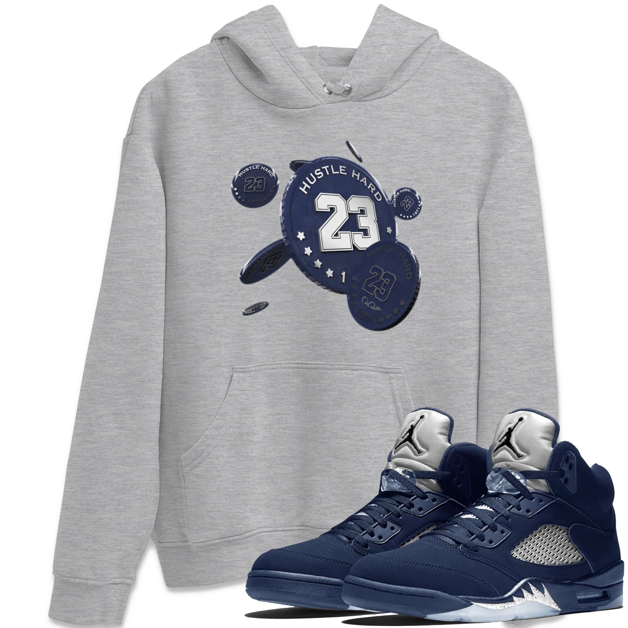 Coin Drop Unisex Tops - Air Jordan 5 Georgetown