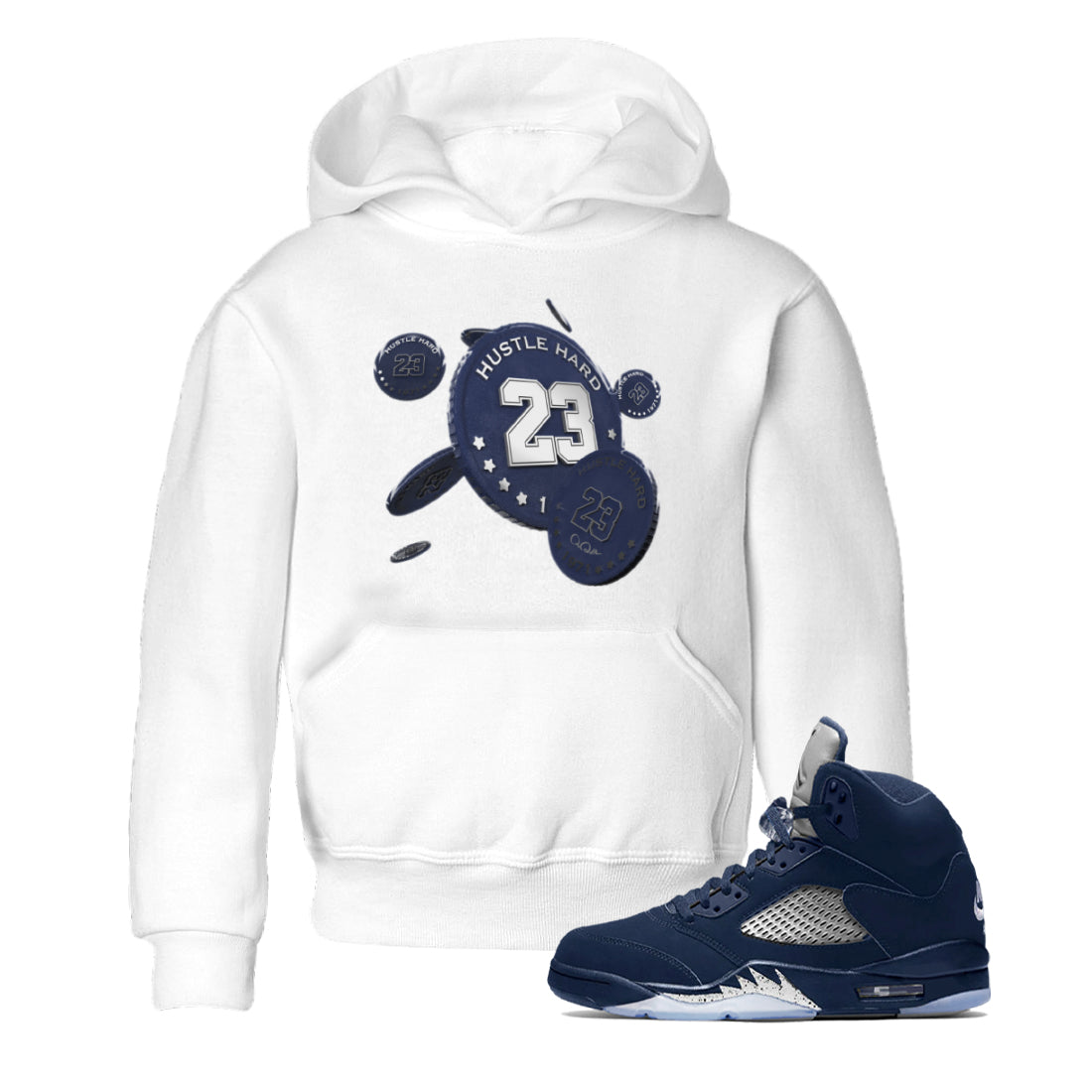 Coin Drop Kids Tops - Air Jordan 5 Georgetown