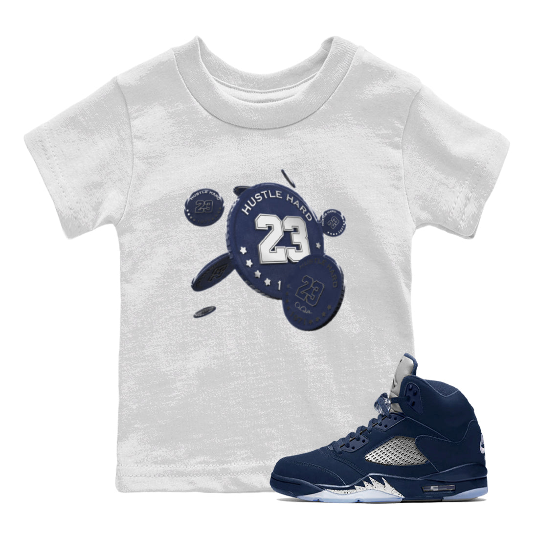 Coin Drop Kids Tops - Air Jordan 5 Georgetown