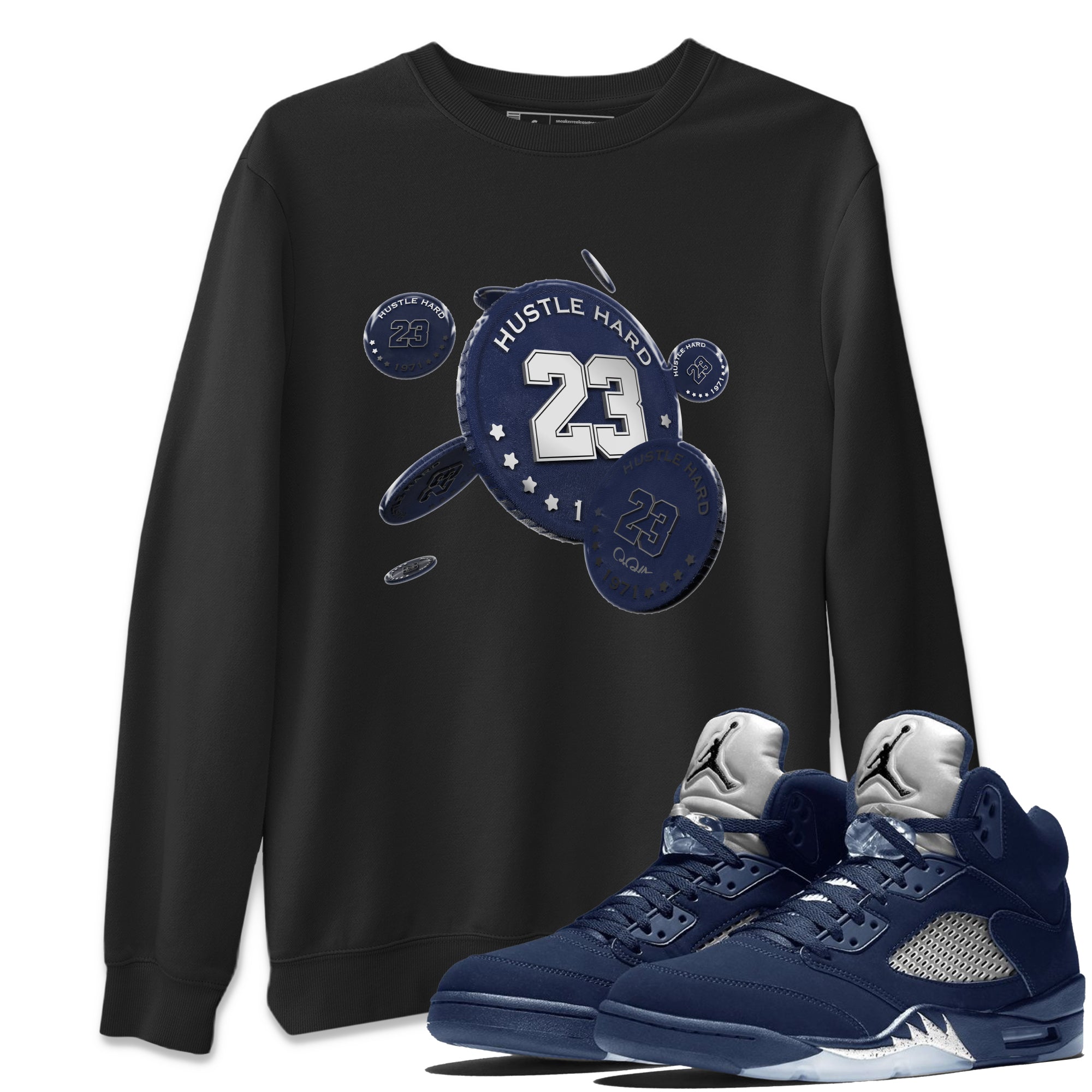 Coin Drop Unisex Tops - Air Jordan 5 Georgetown