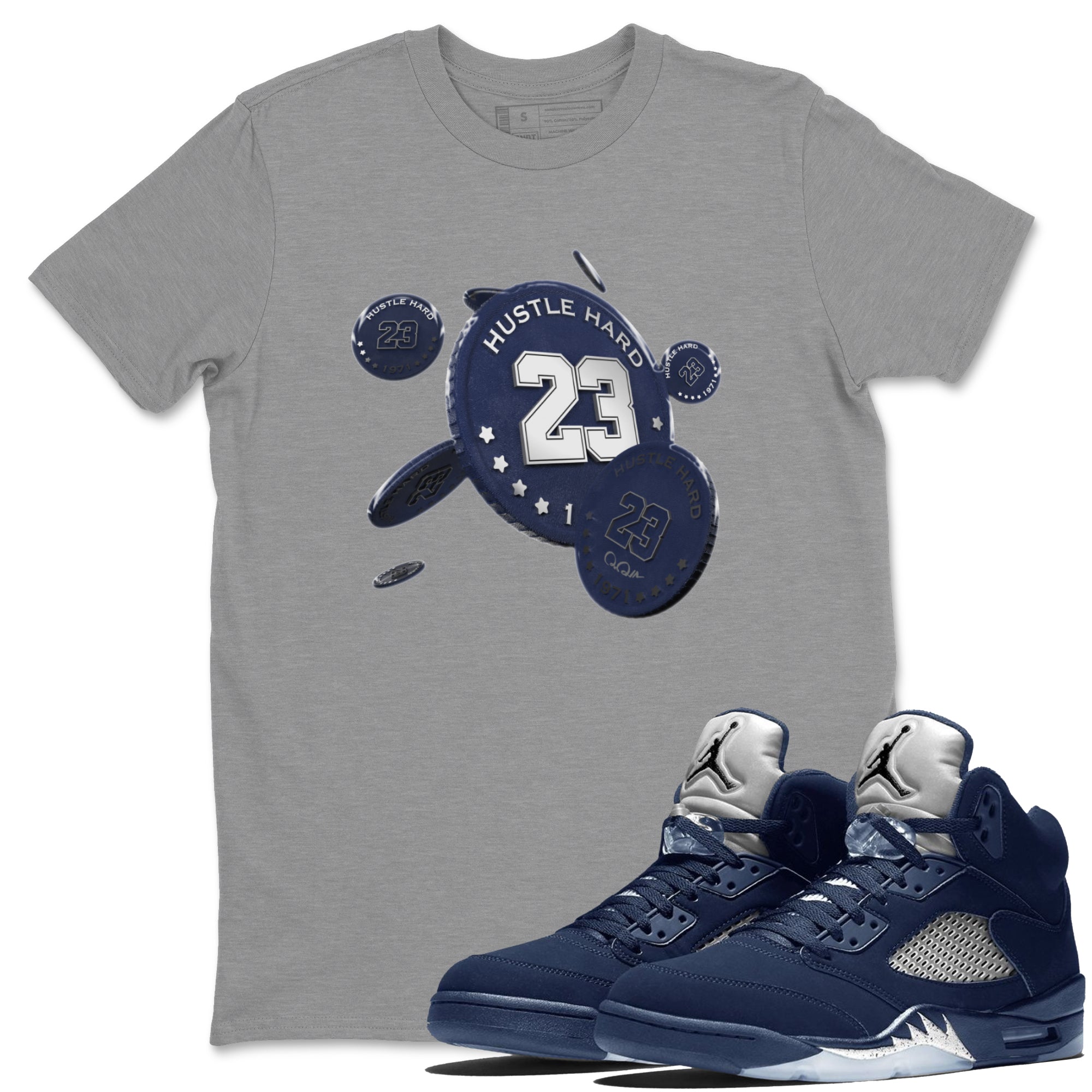 Coin Drop Unisex Tops - Air Jordan 5 Georgetown