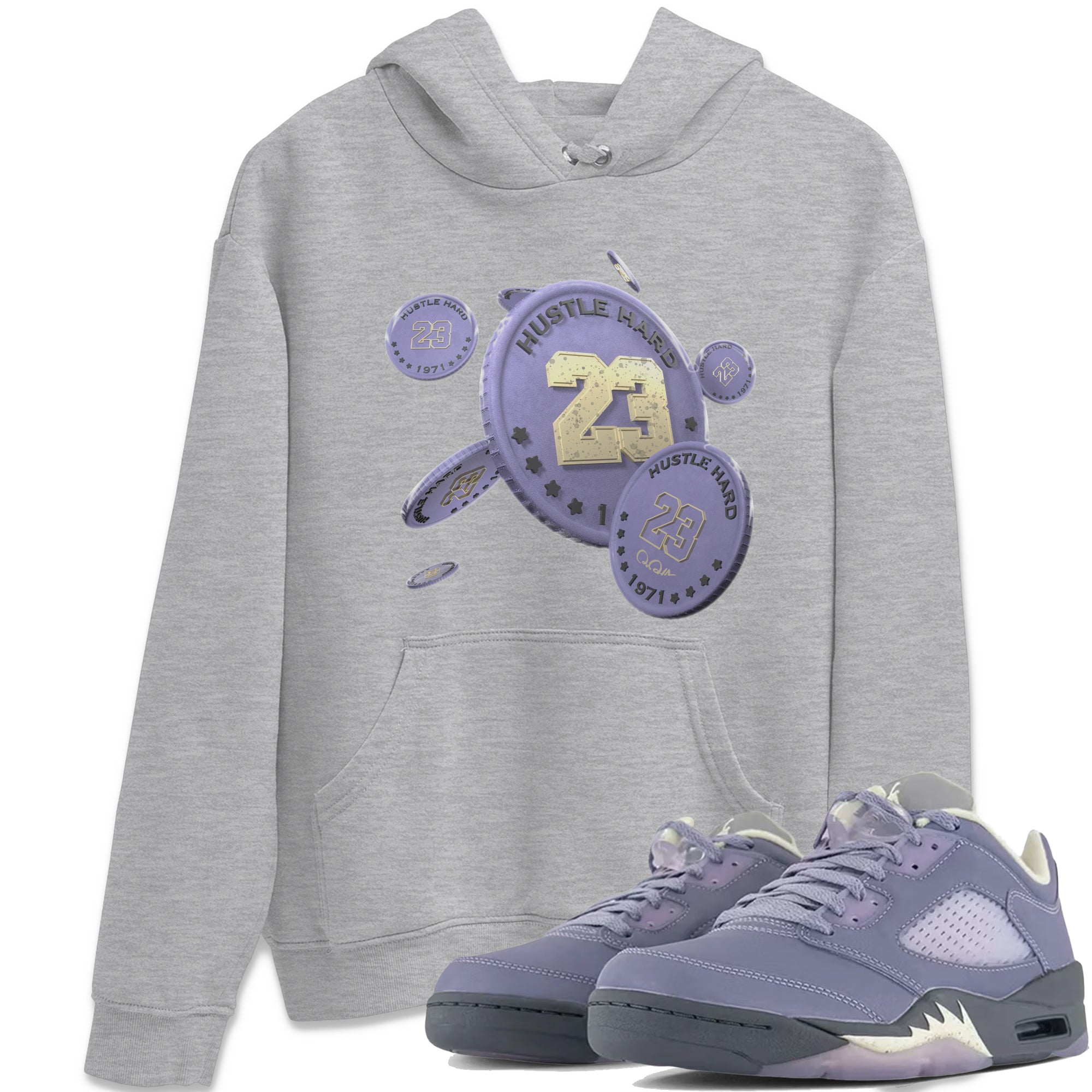 Coin Drop Unisex Tops - Air Jordan 5 Indigo Haze