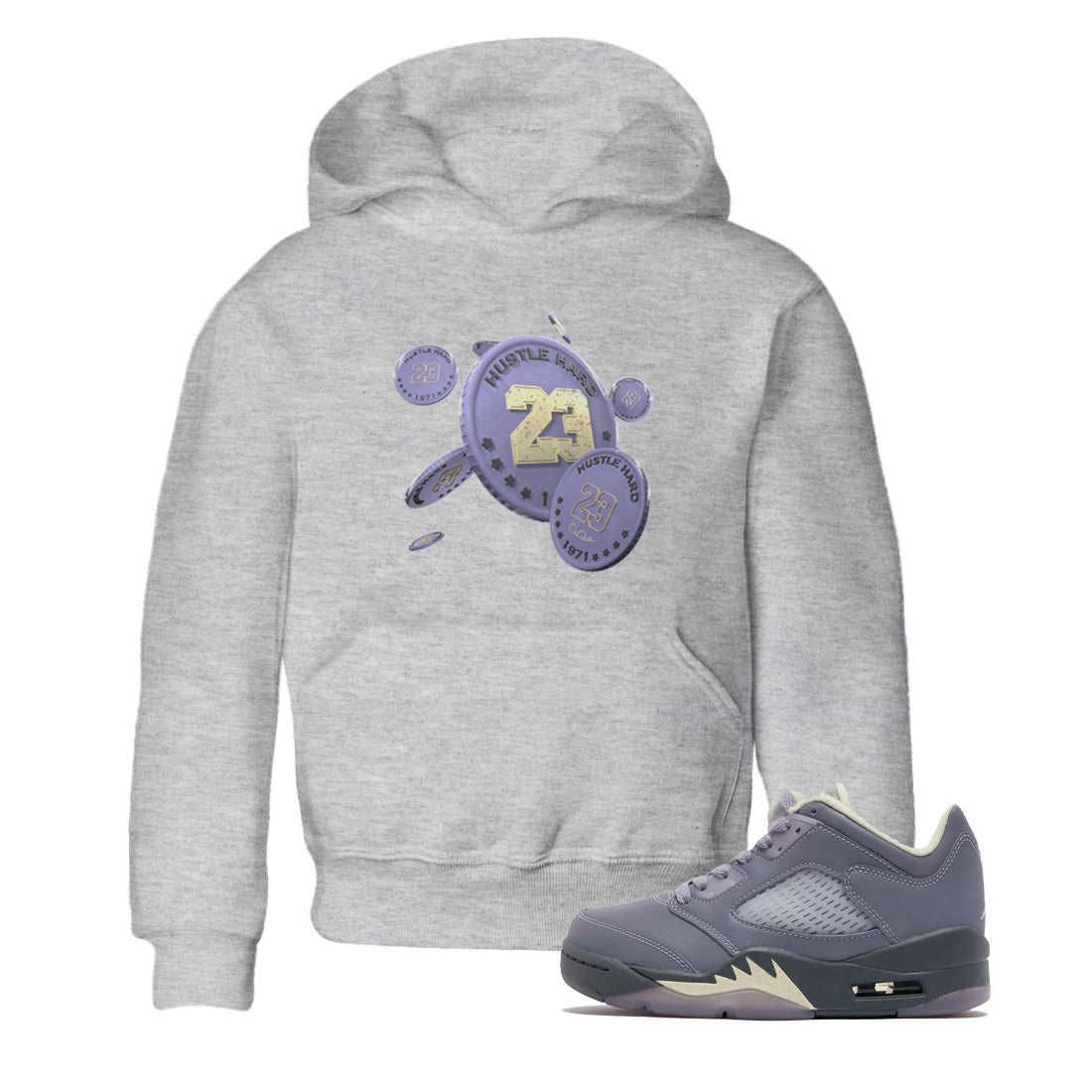 Coin Drop Kids Tops - Air Jordan 5 Indigo Haze