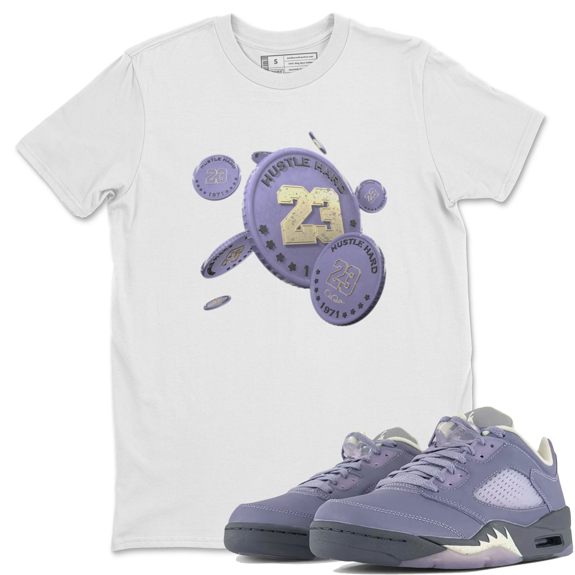Coin Drop Unisex Tops - Air Jordan 5 Indigo Haze
