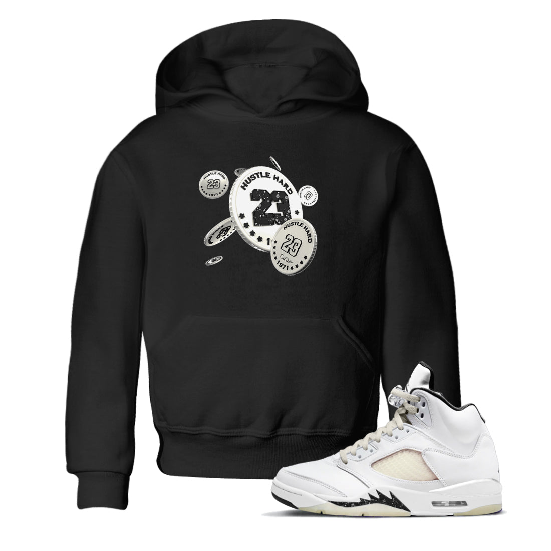 Coin Drop snkmatch Tees Kids - Air Jordan 5 Sail