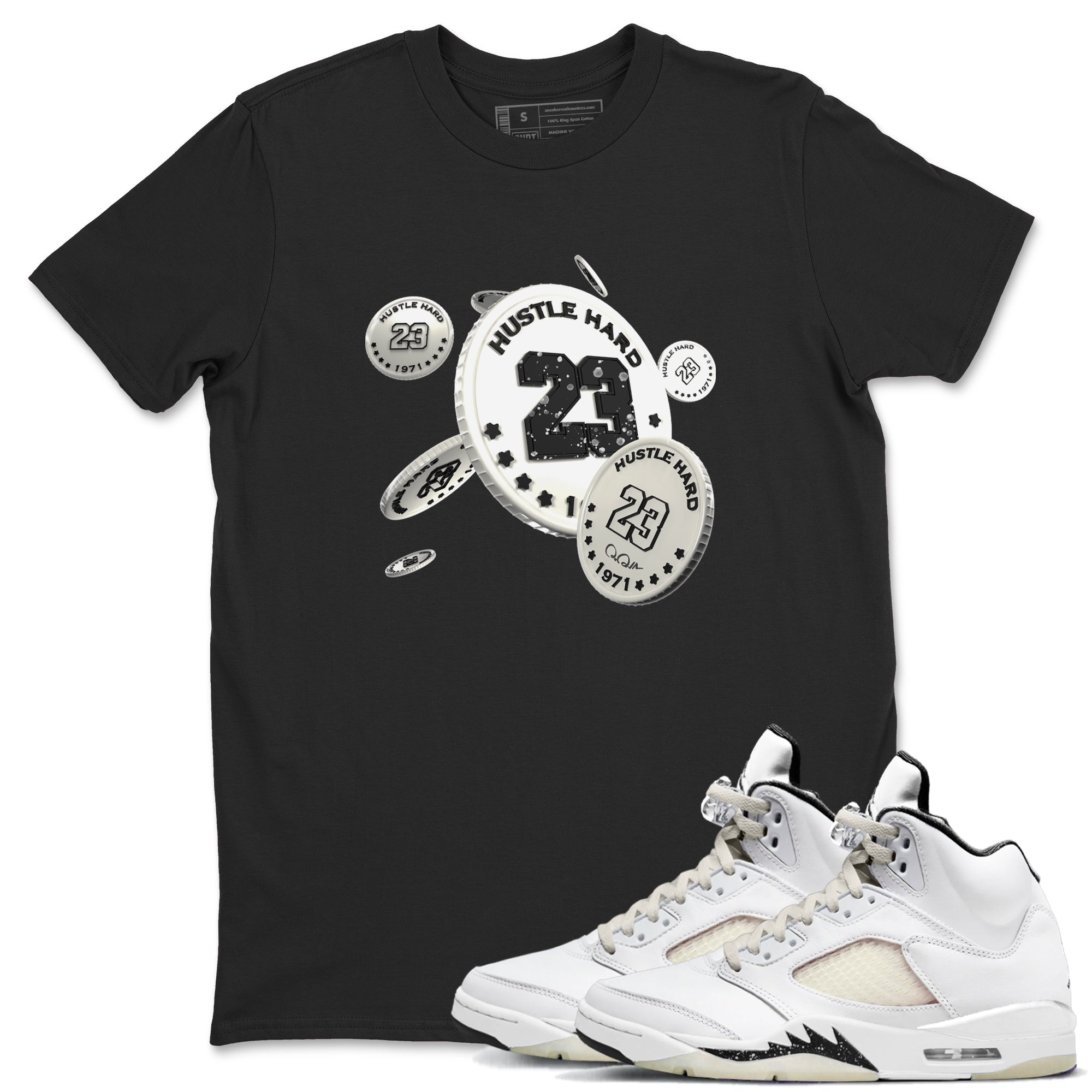 Coin Drop snkmatch Tees - Air Jordan 5 Sail