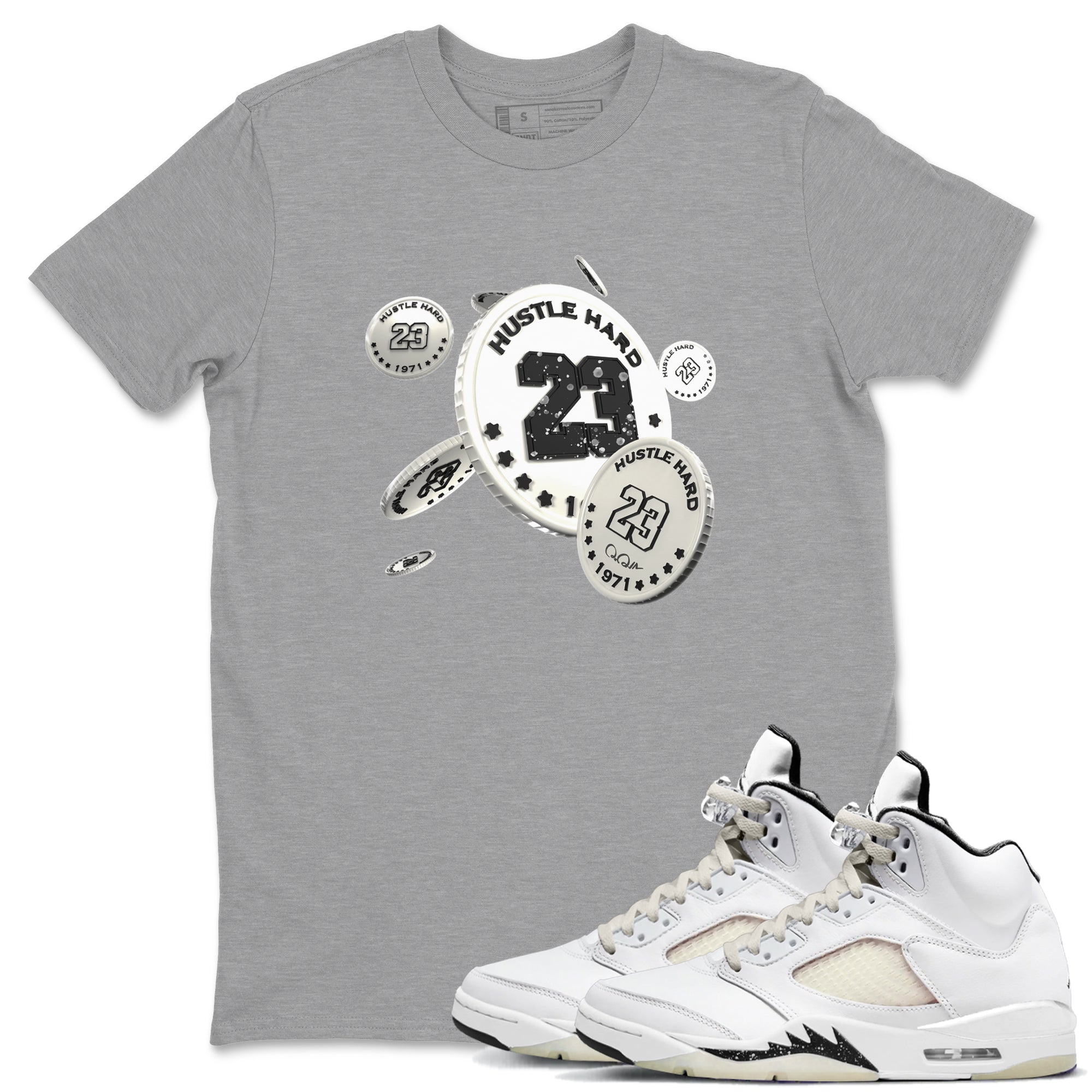 Coin Drop snkmatch Tees - Air Jordan 5 Sail