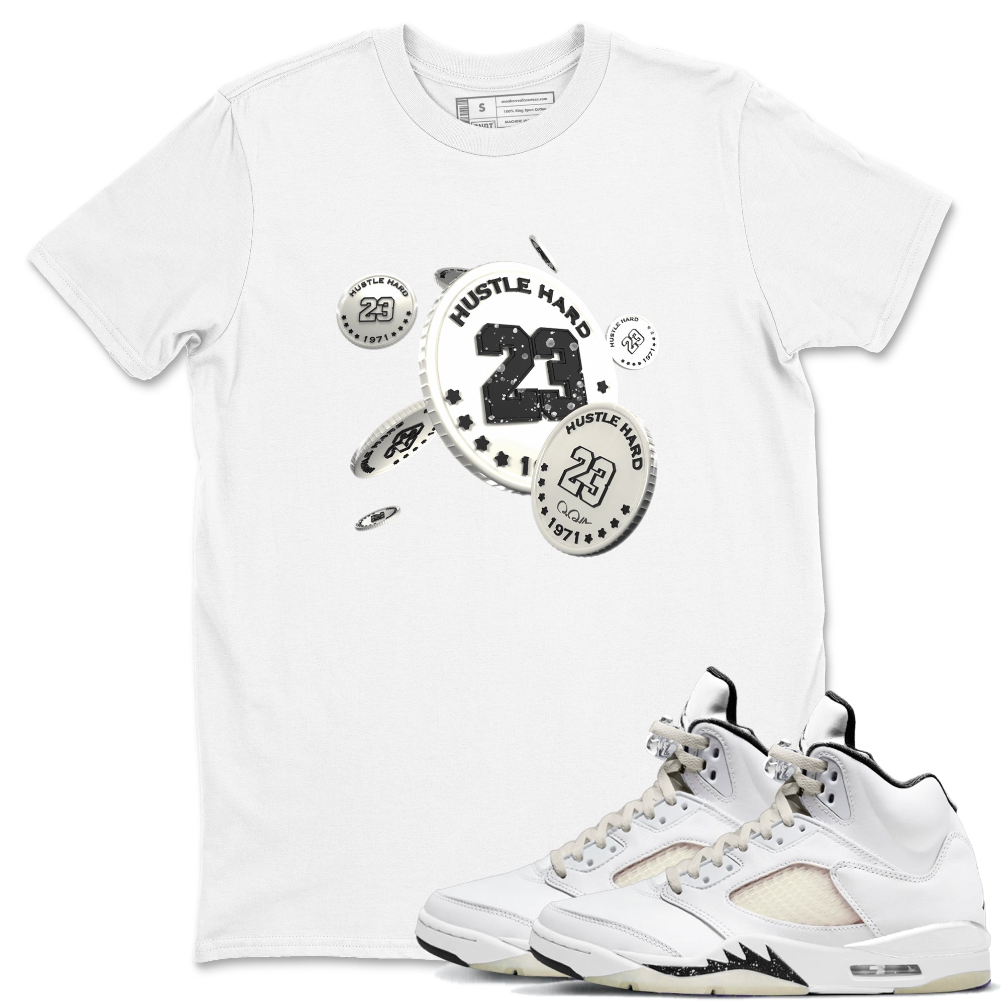 Coin Drop snkmatch Tees - Air Jordan 5 Sail