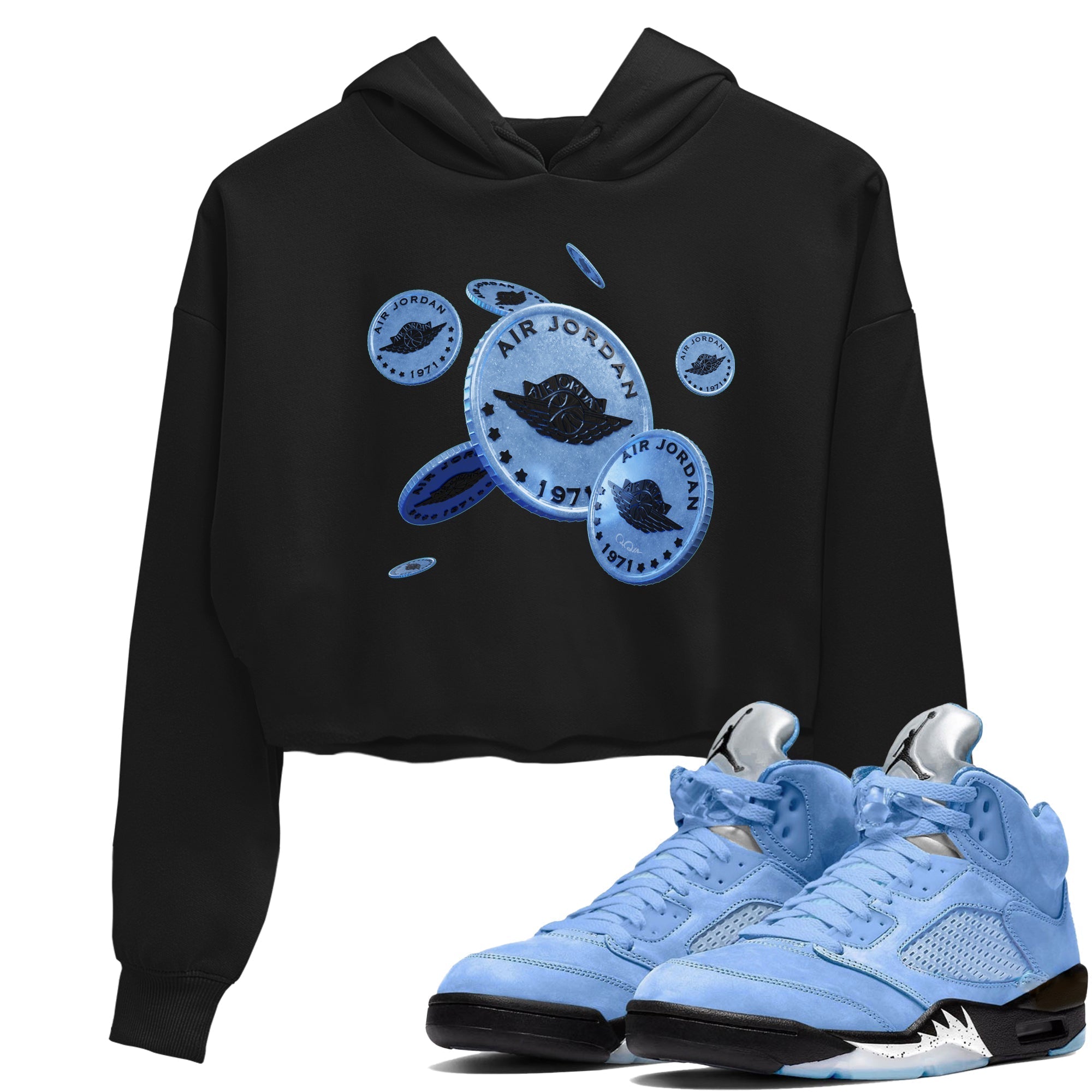 Coin Drop Women's Tops - Air Jordan 5 UNC