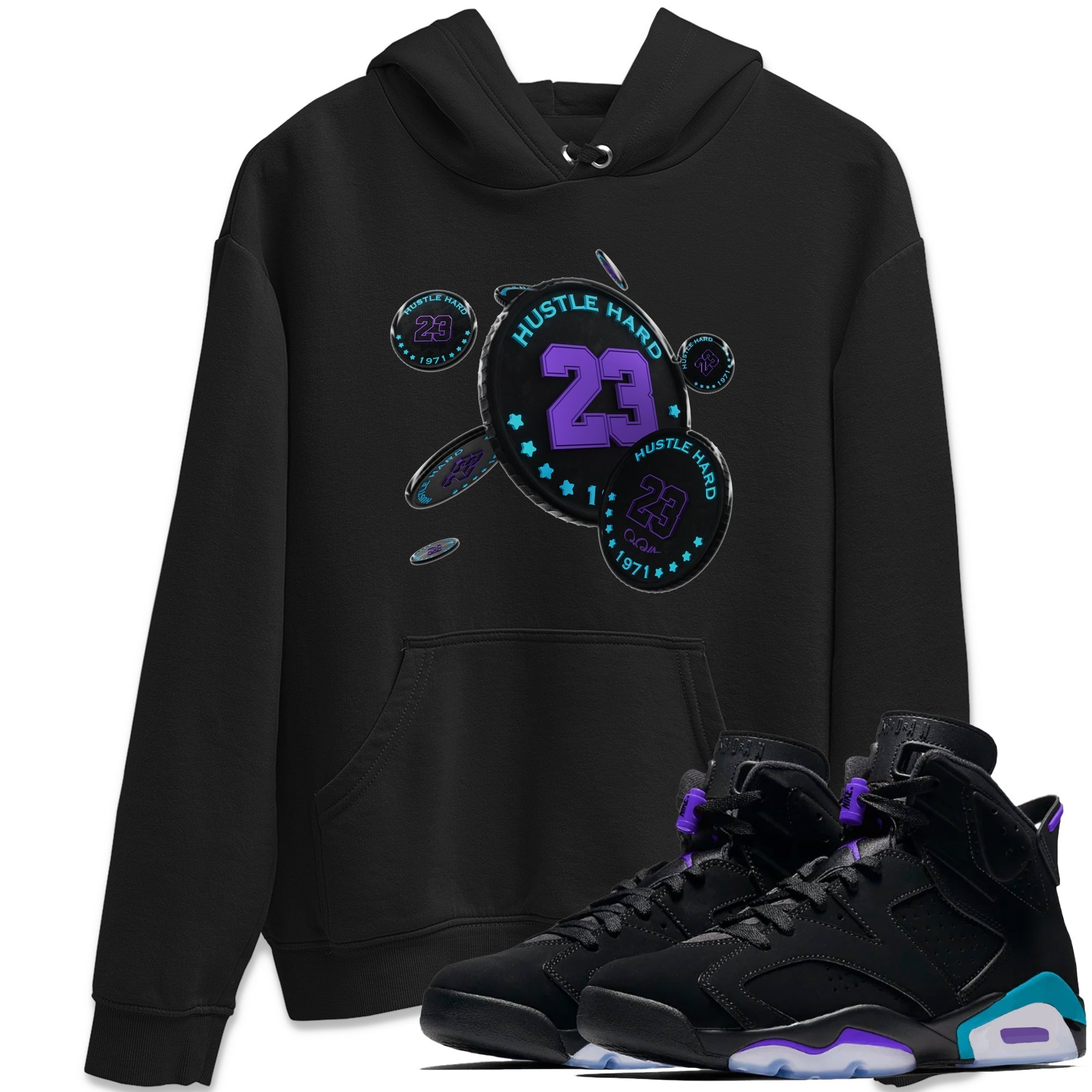 Coin Drop Unisex Tops - Air Jordan 6 Aqua
