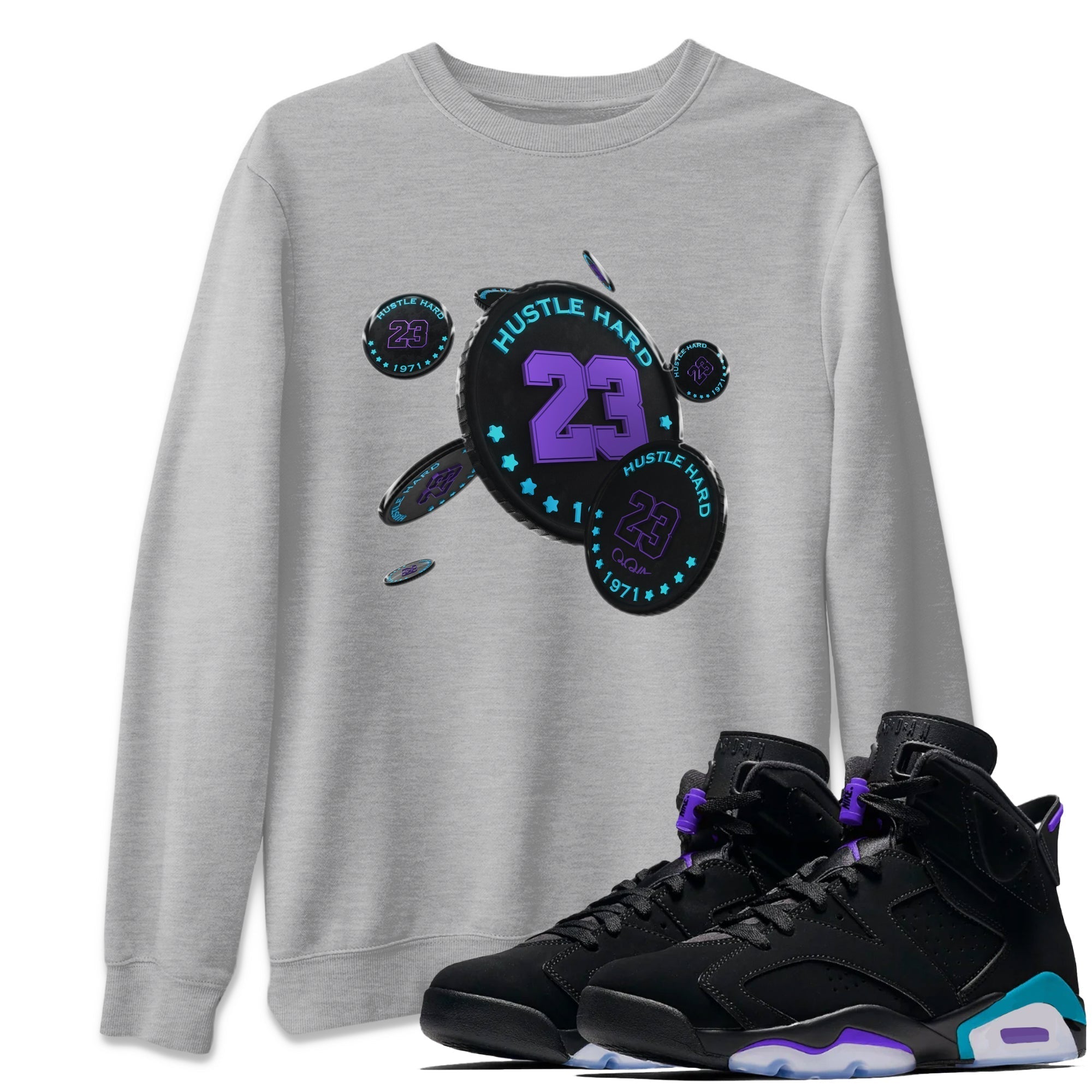Coin Drop Unisex Tops - Air Jordan 6 Aqua