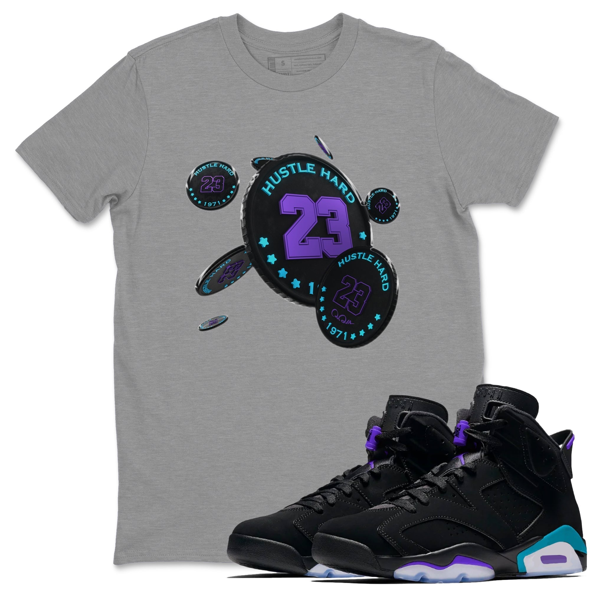 Coin Drop Unisex Tops - Air Jordan 6 Aqua