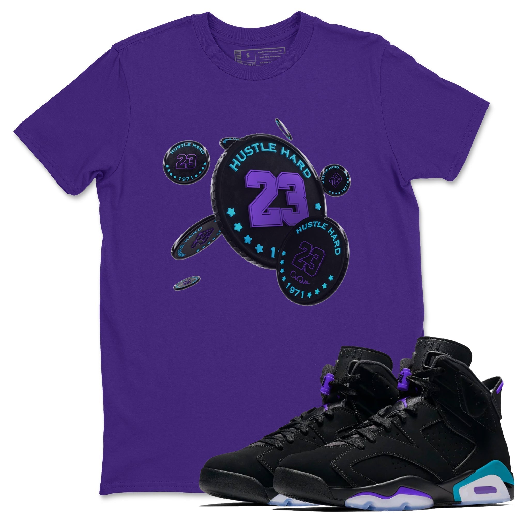 Coin Drop Unisex Tops - Air Jordan 6 Aqua