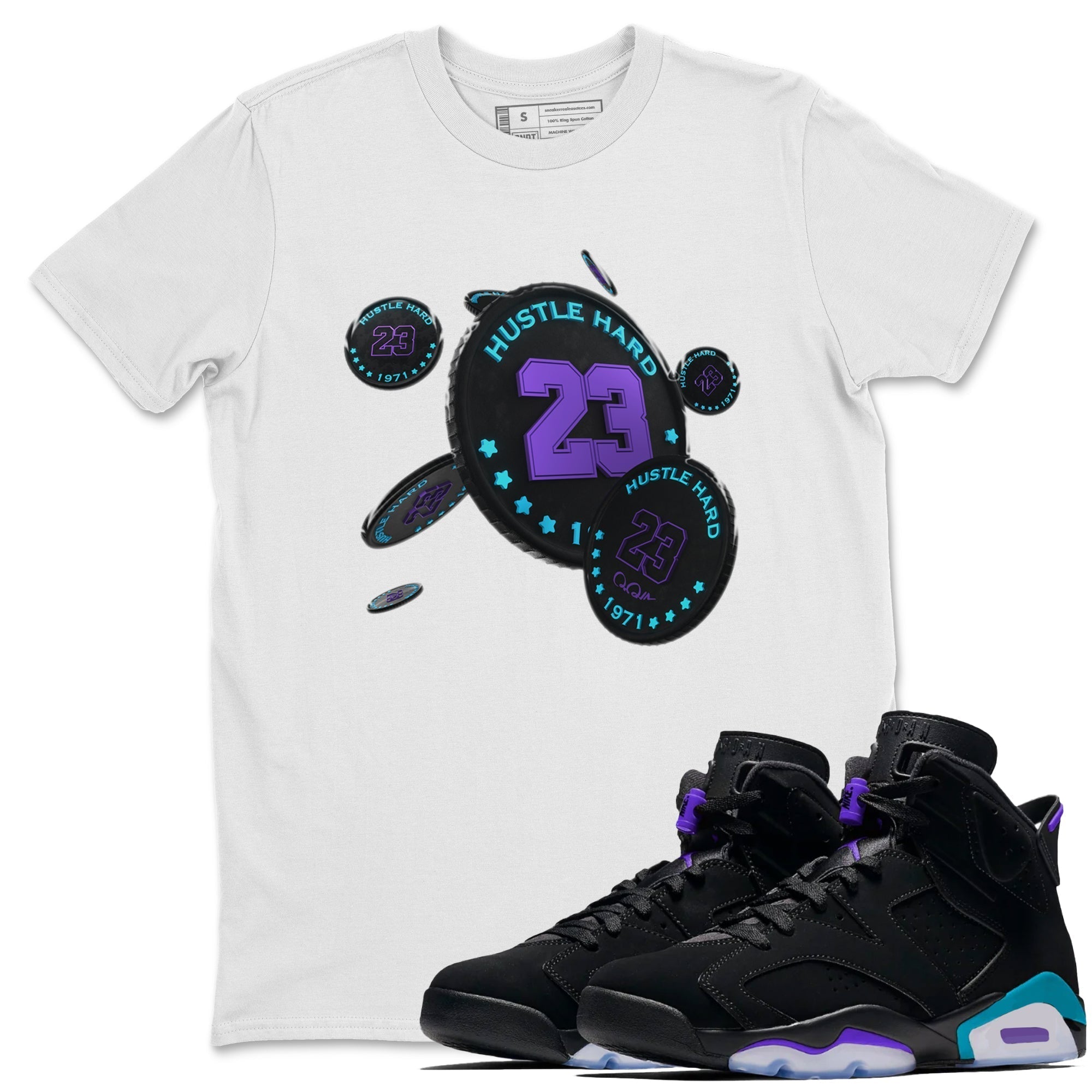 Coin Drop Unisex Tops - Air Jordan 6 Aqua