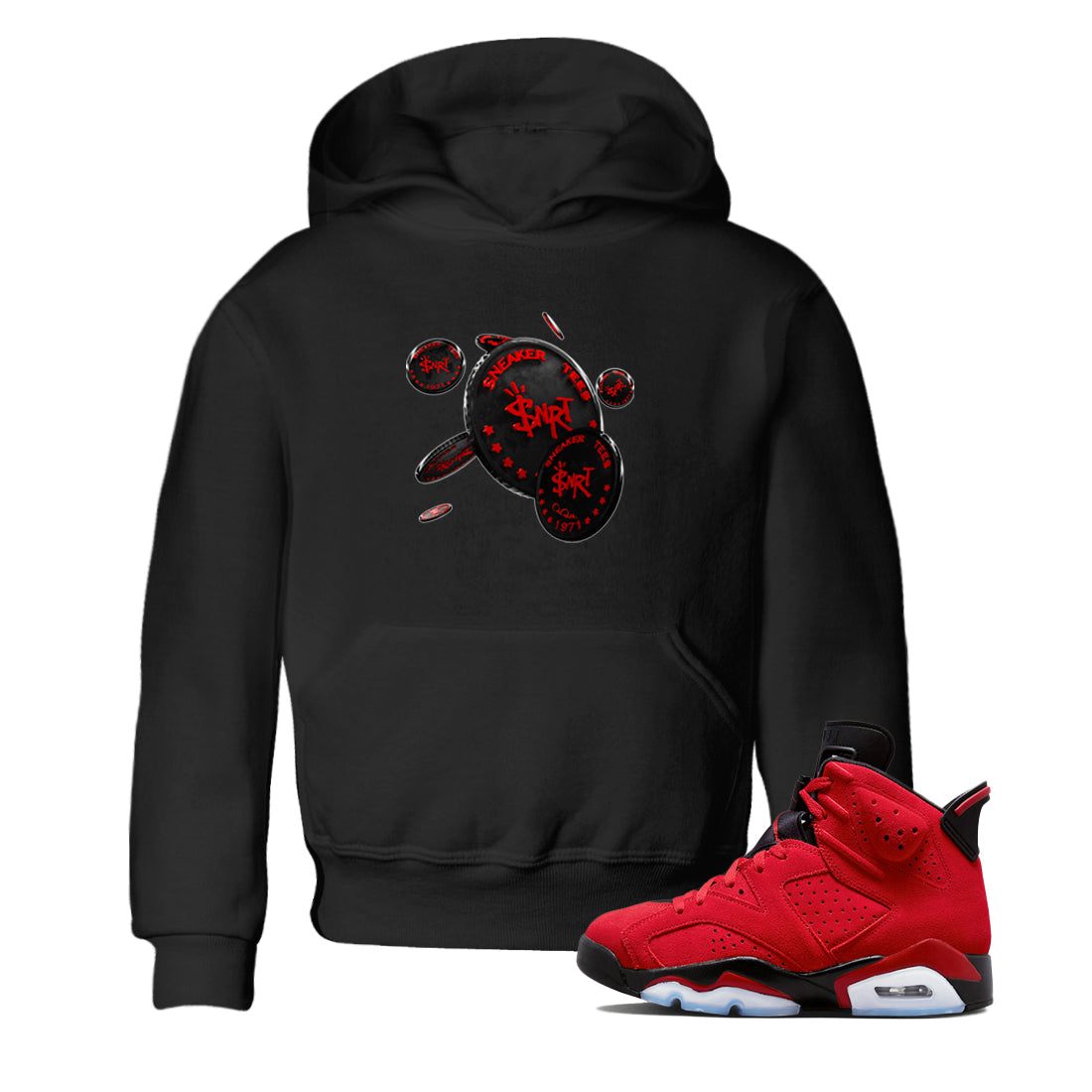 Coin Drop Kids Tops - Air Jordan 6 Toro Bravo