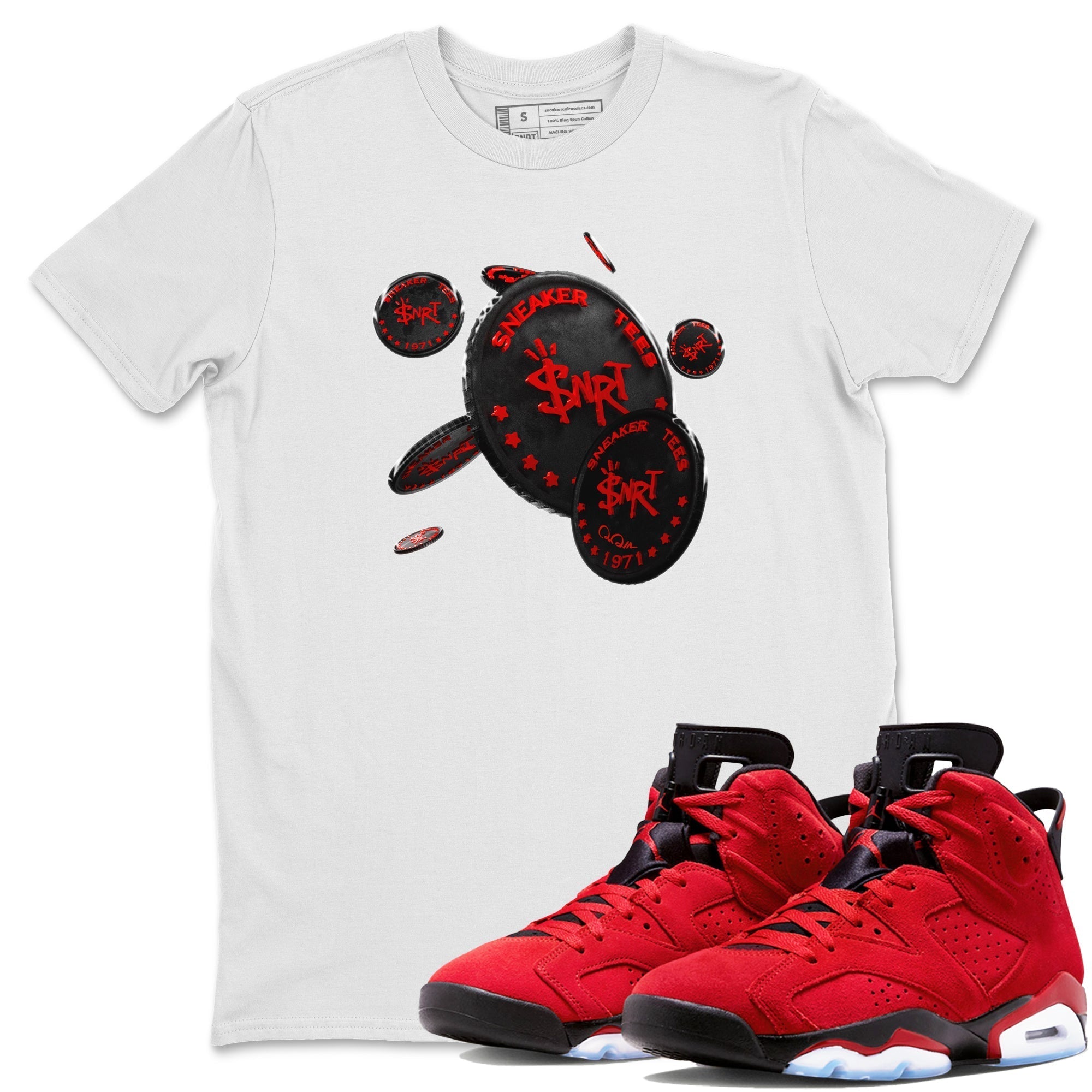Coin Drop Unisex Tops - Air Jordan 6 Toro Bravo