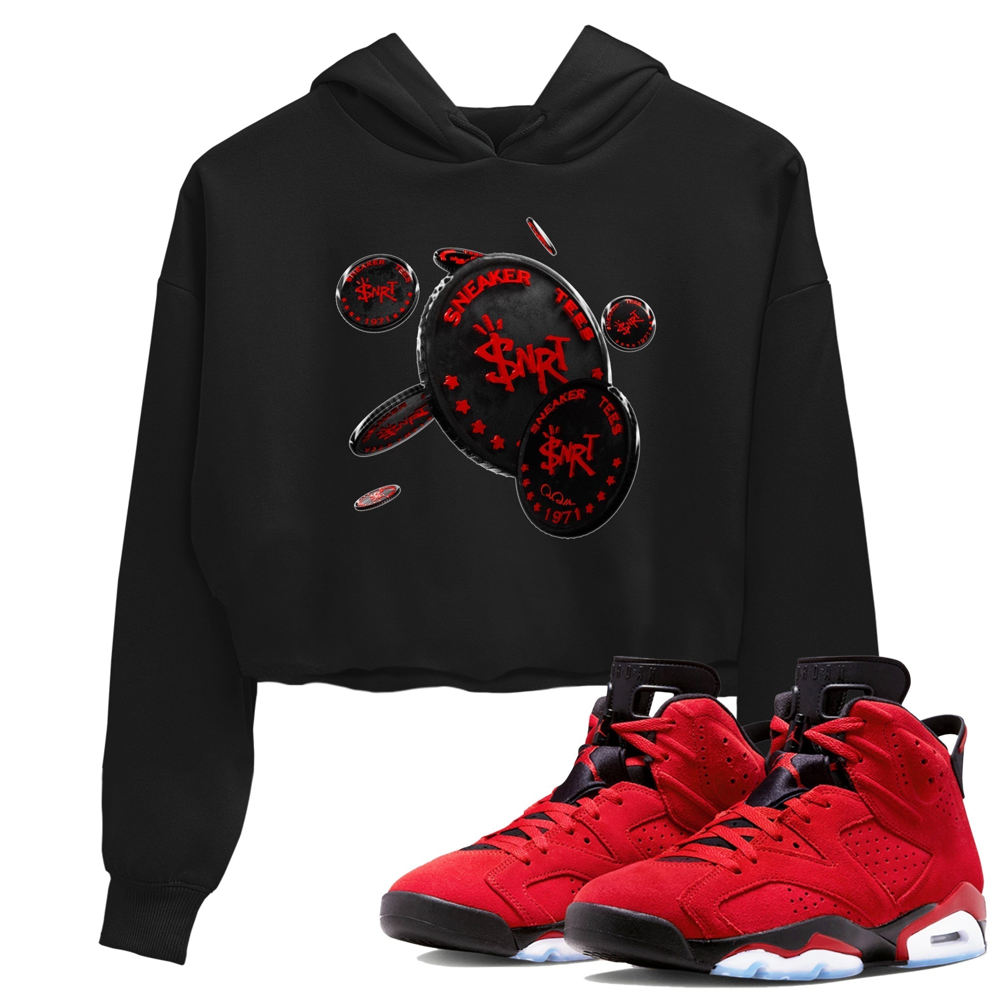 Coin Drop Women's Tops - Air Jordan 6 Toro Bravo
