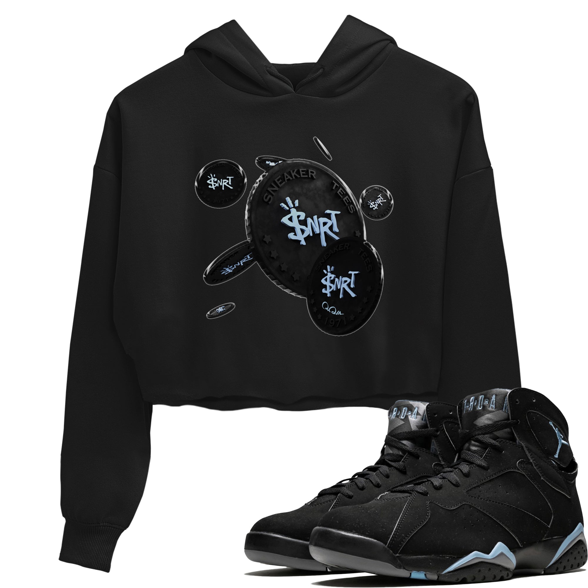 Coin Drop Women's Tops - Air Jordan 7 Chambray