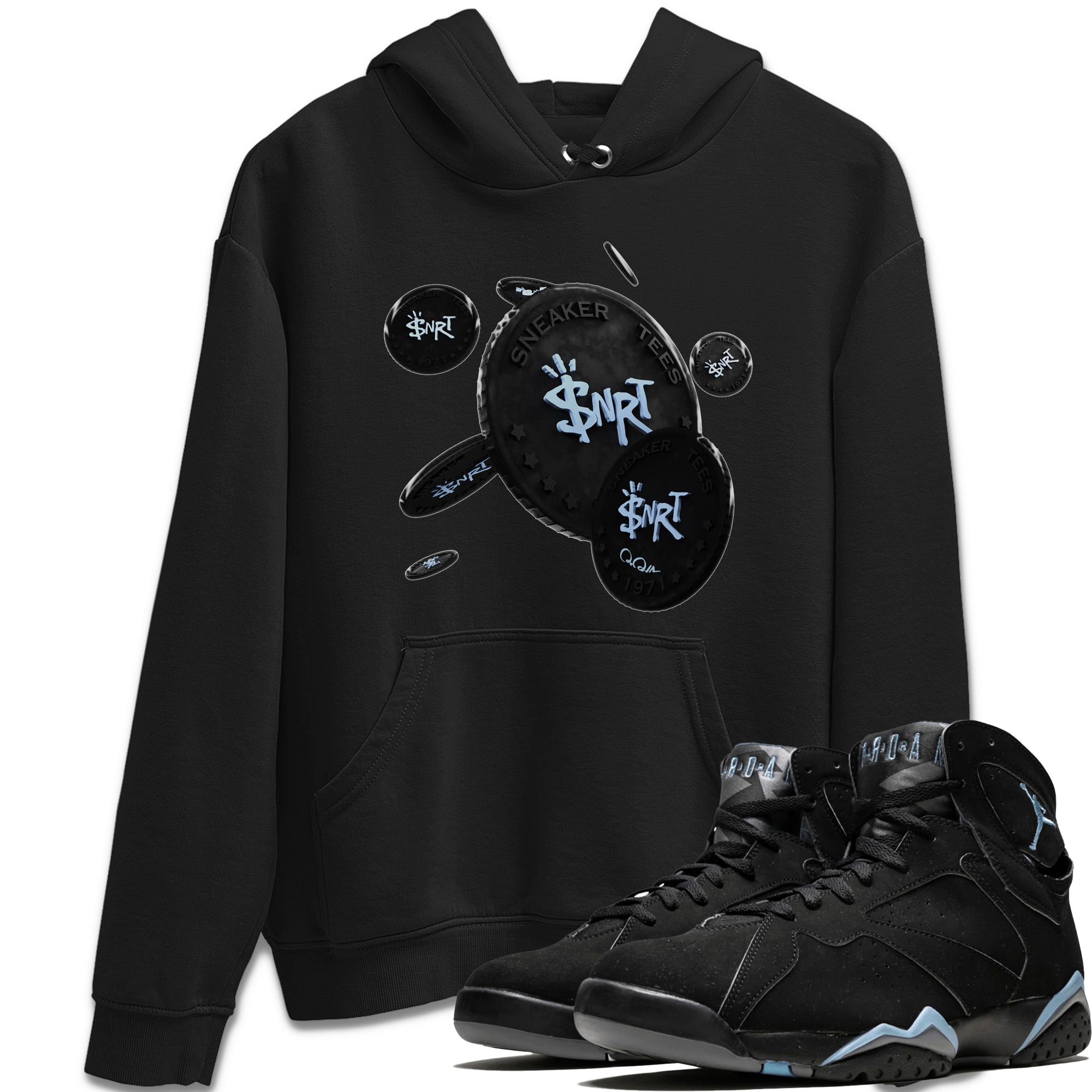 Coin Drop Unisex Tops - Air Jordan 7 Chambray
