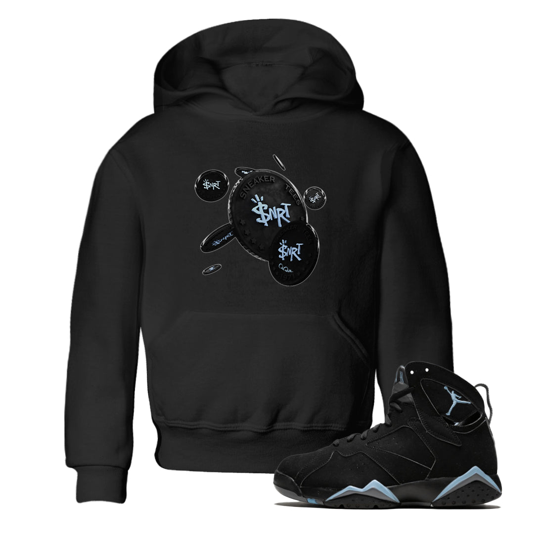 Coin Drop Kids Tops - Air Jordan 7 Chambray