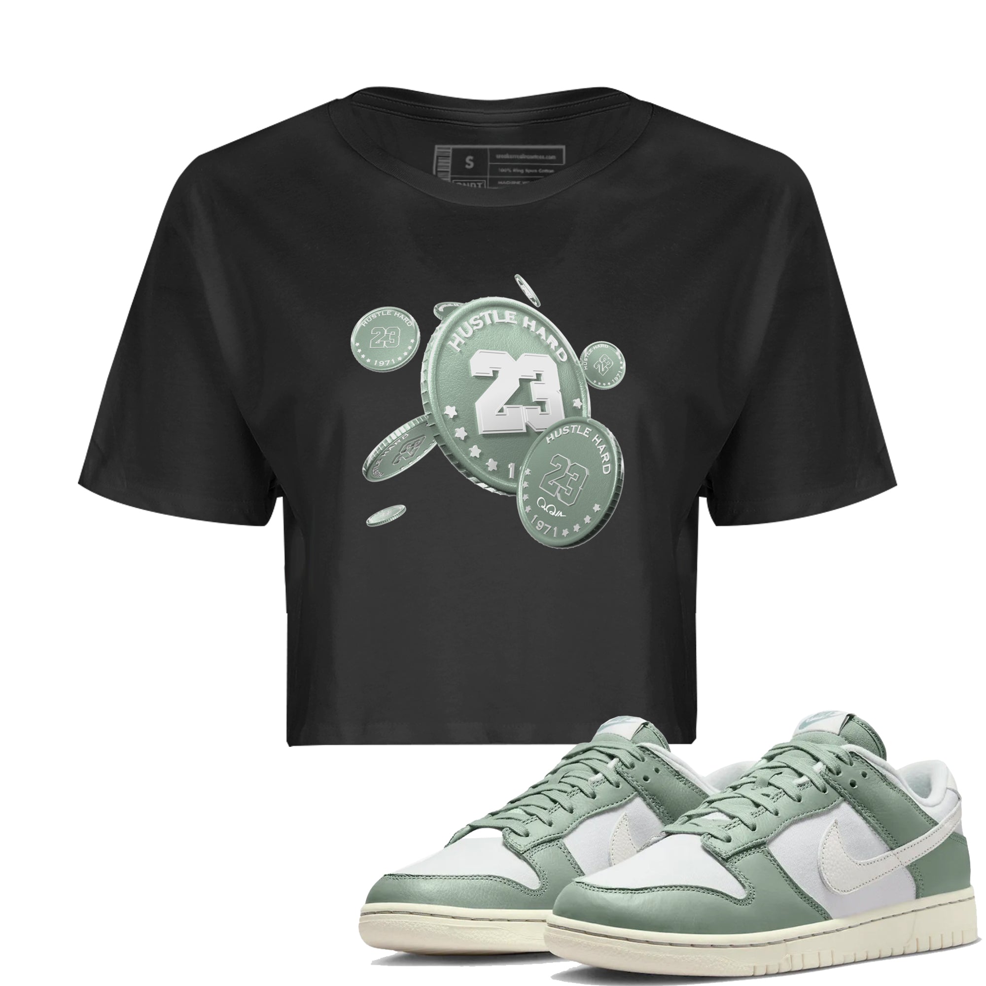Coin Drop Women's Tops - Dunk Mica Green