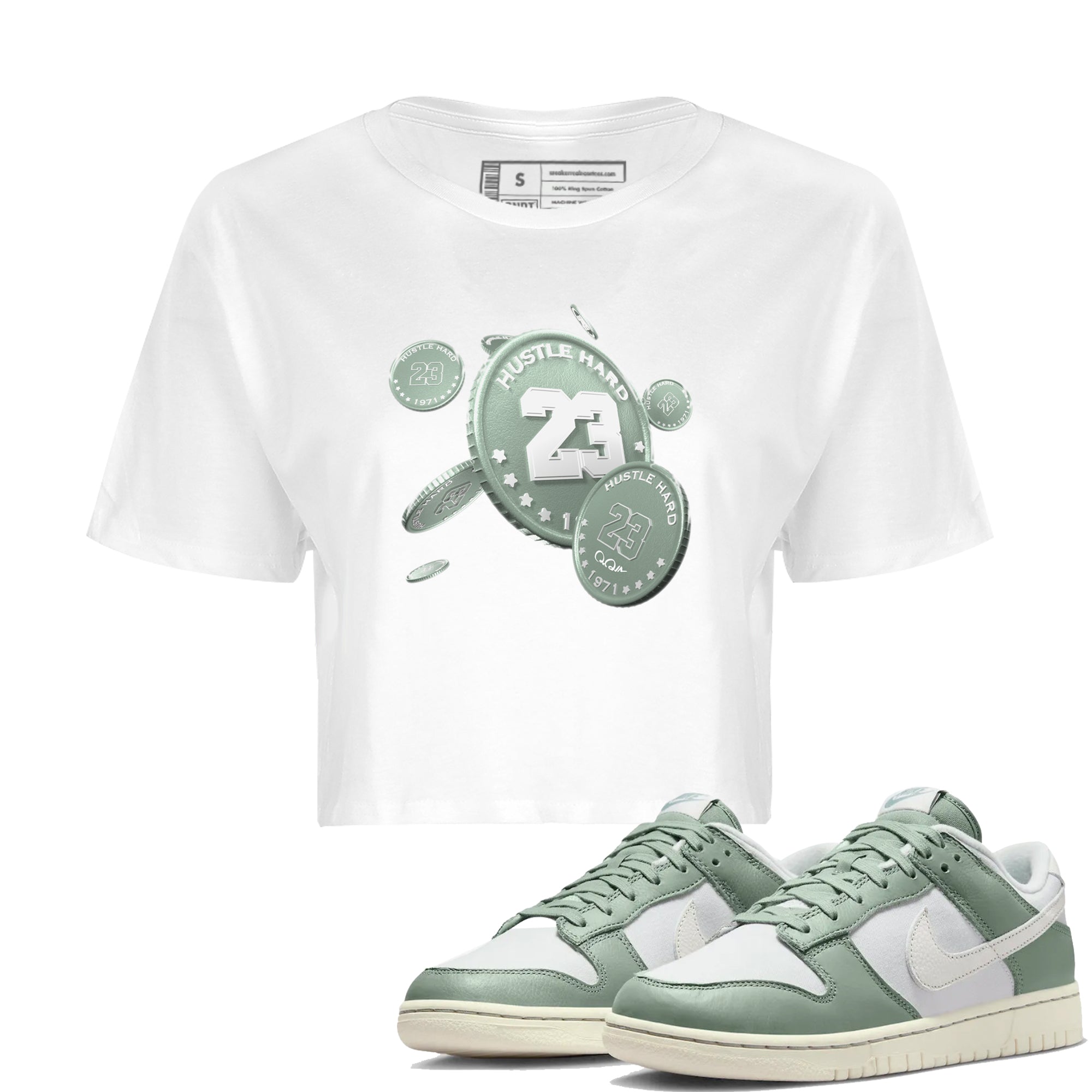 Coin Drop Women's Tops - Dunk Mica Green