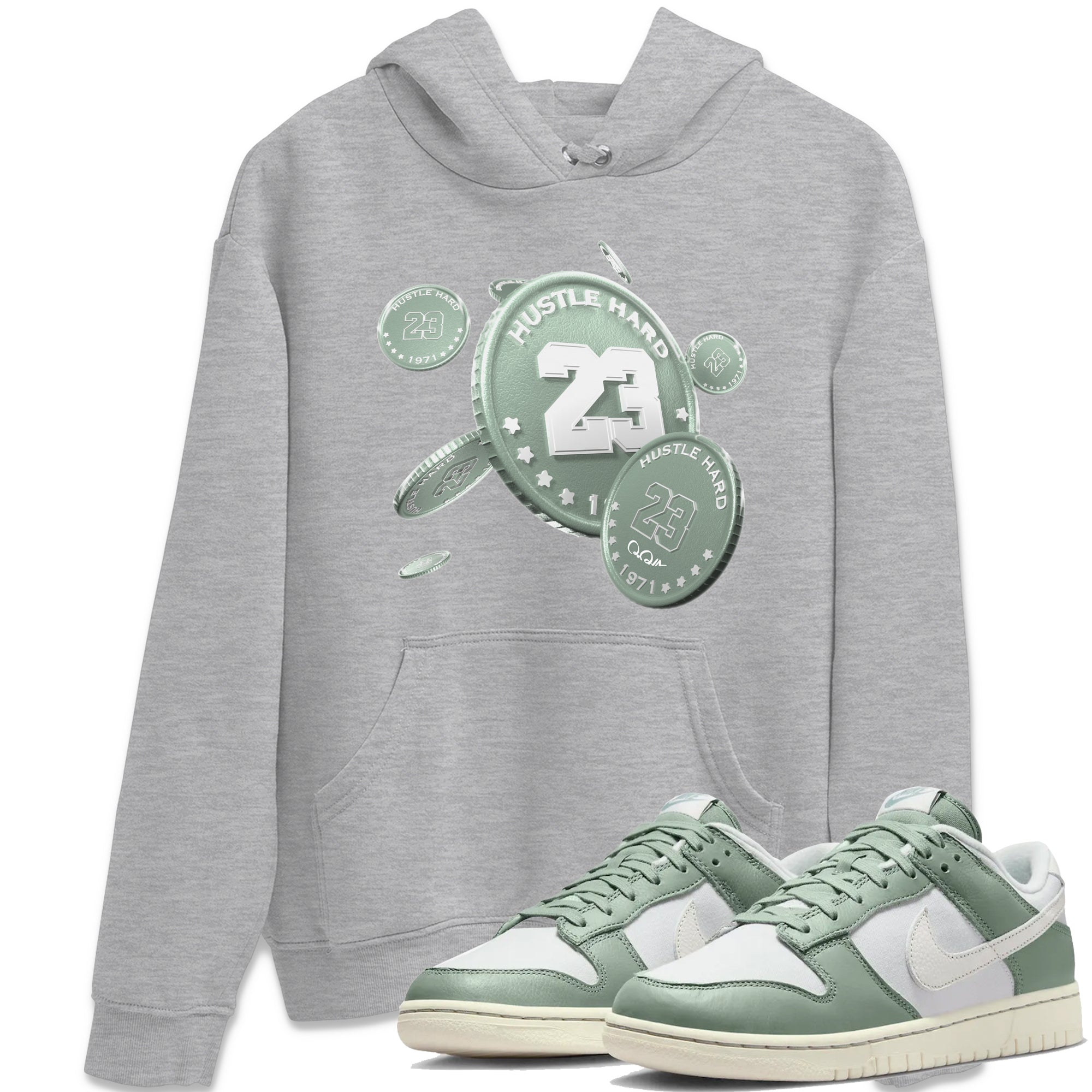 Coin Drop Unisex Tops - Dunk Mica Green