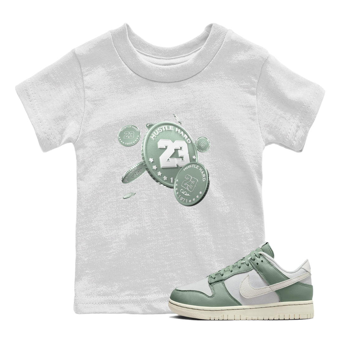 Coin Drop Kids Tops - Dunk Mica Green