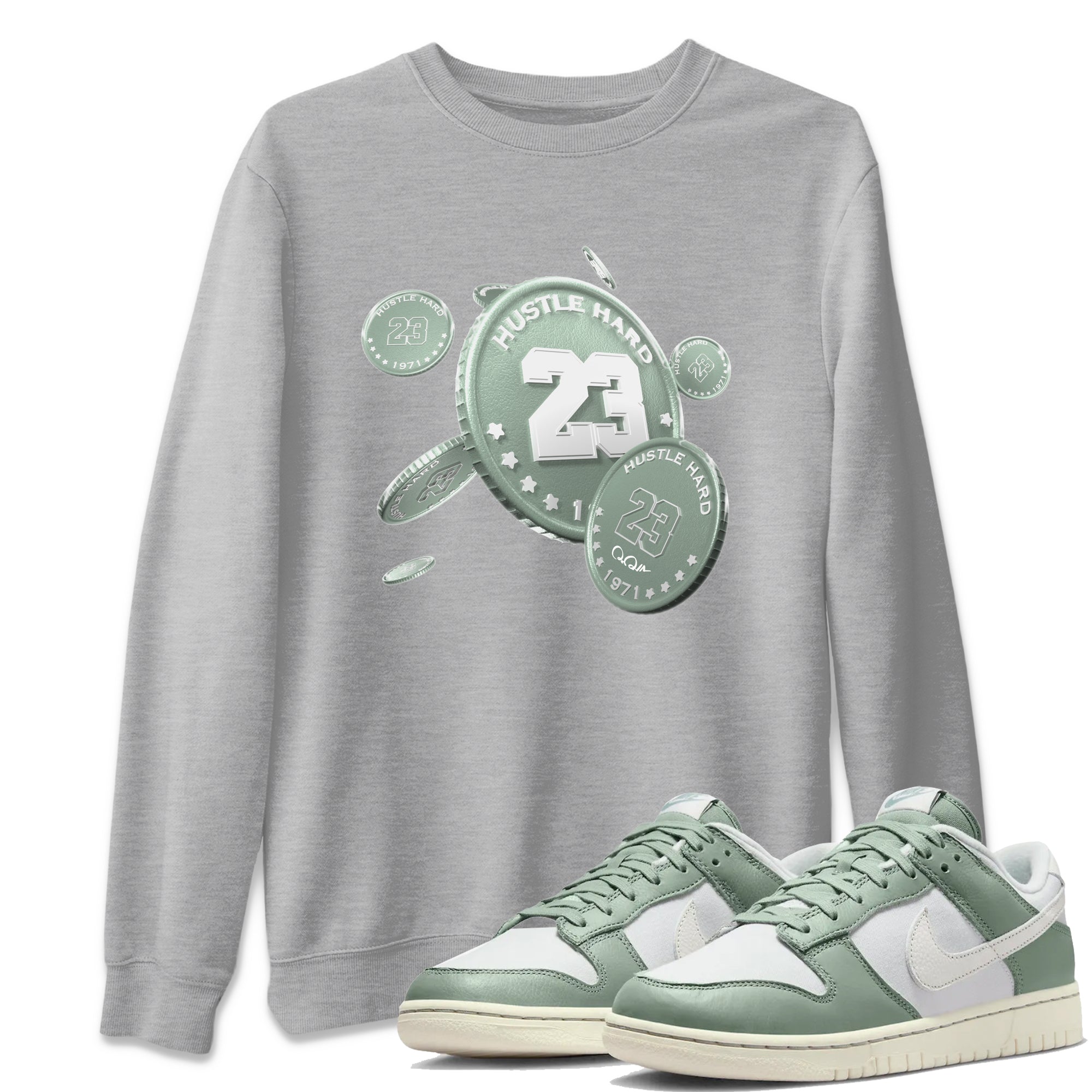Coin Drop Unisex Tops - Dunk Mica Green