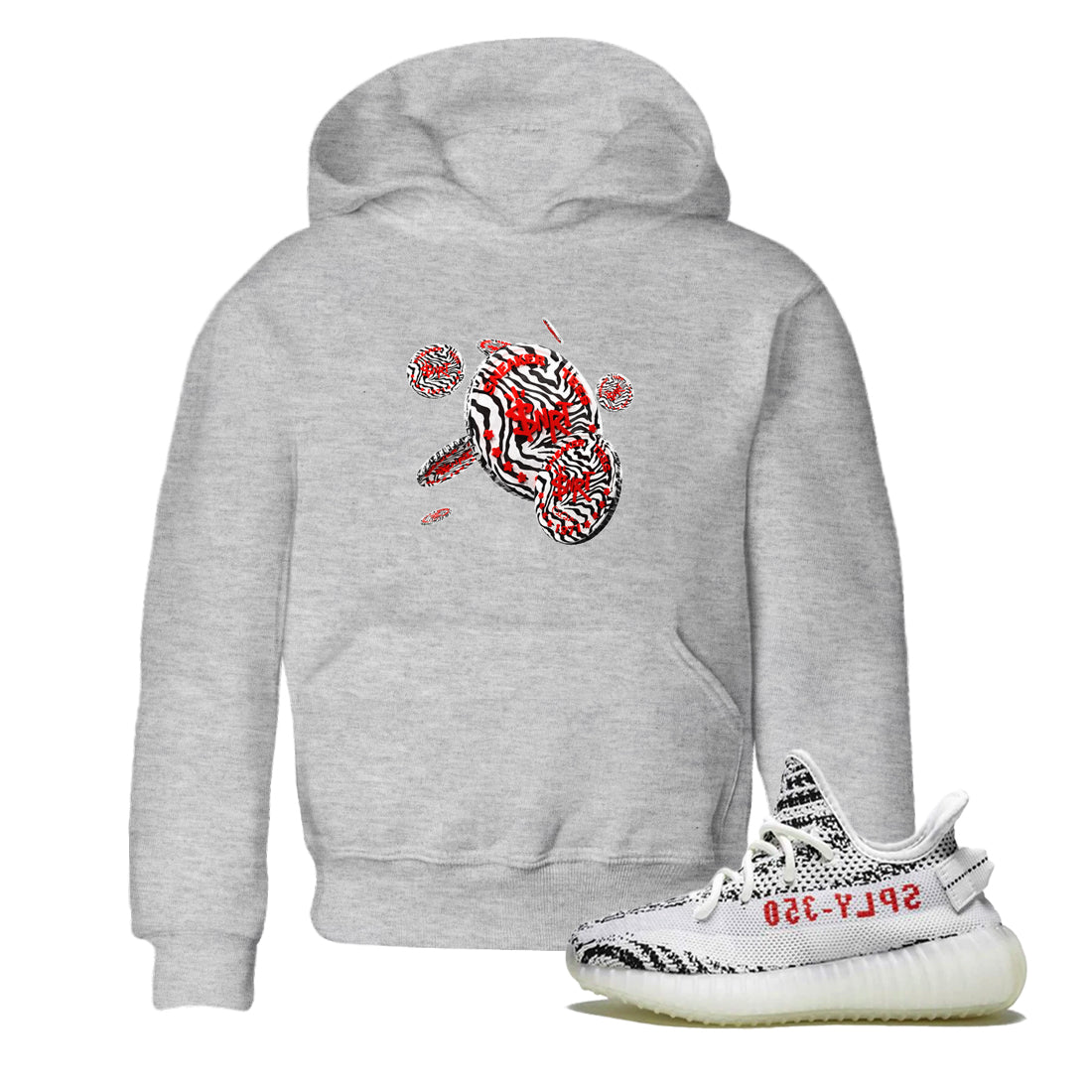 Coin Drop Kids Tops - Yeezy 350 Zebra