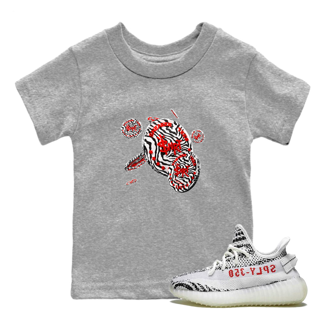 Coin Drop Kids Tops - Yeezy 350 Zebra