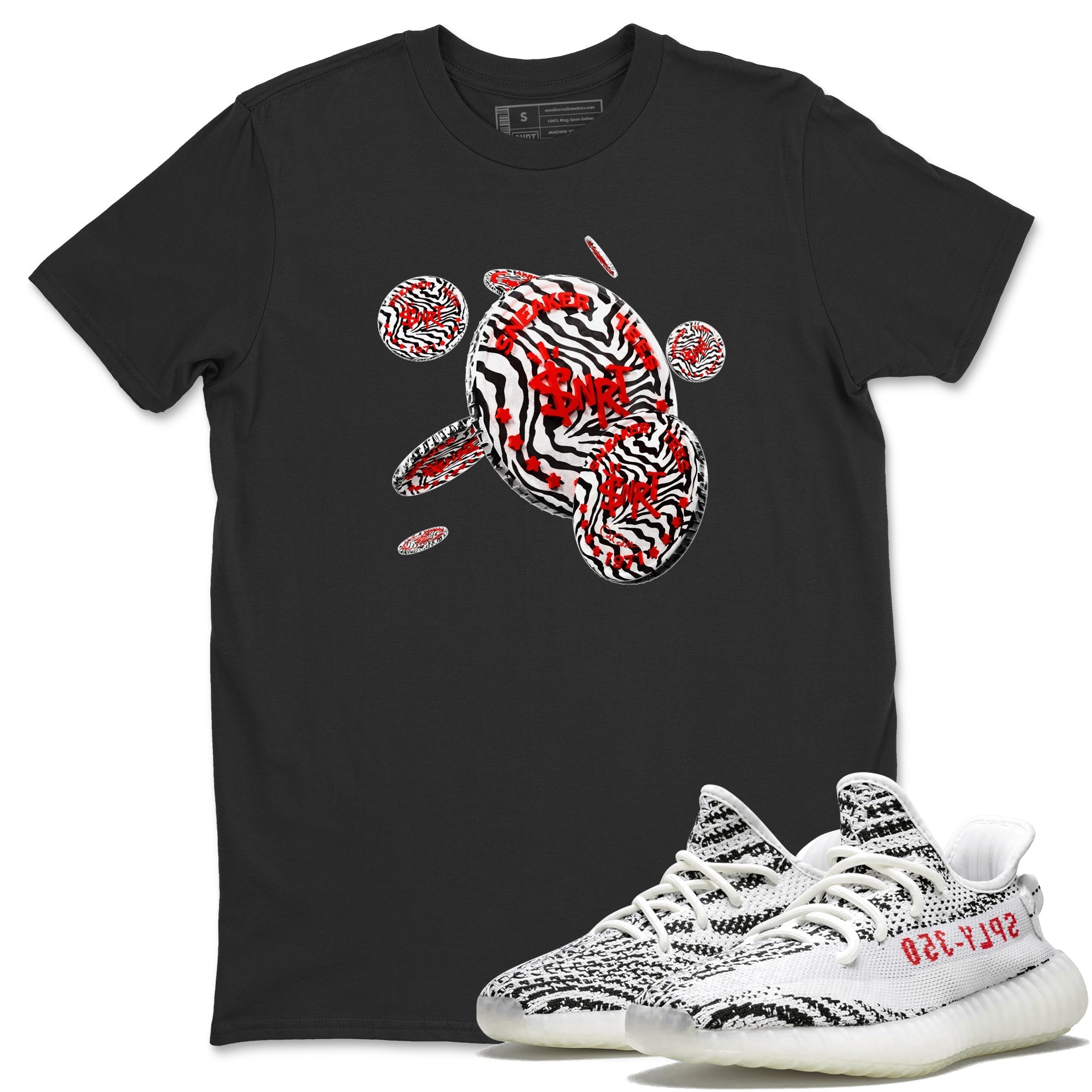 Coin Drop Unisex Tops - Yeezy 350 Zebra