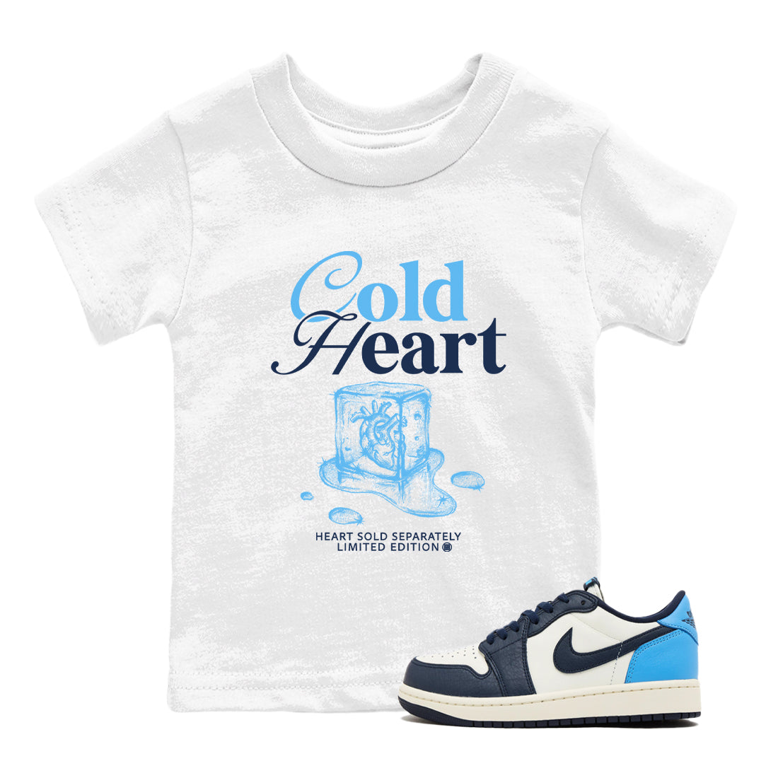 Cold Heart snkmatch Tees Kids - Air Jordan 1 Obsidian