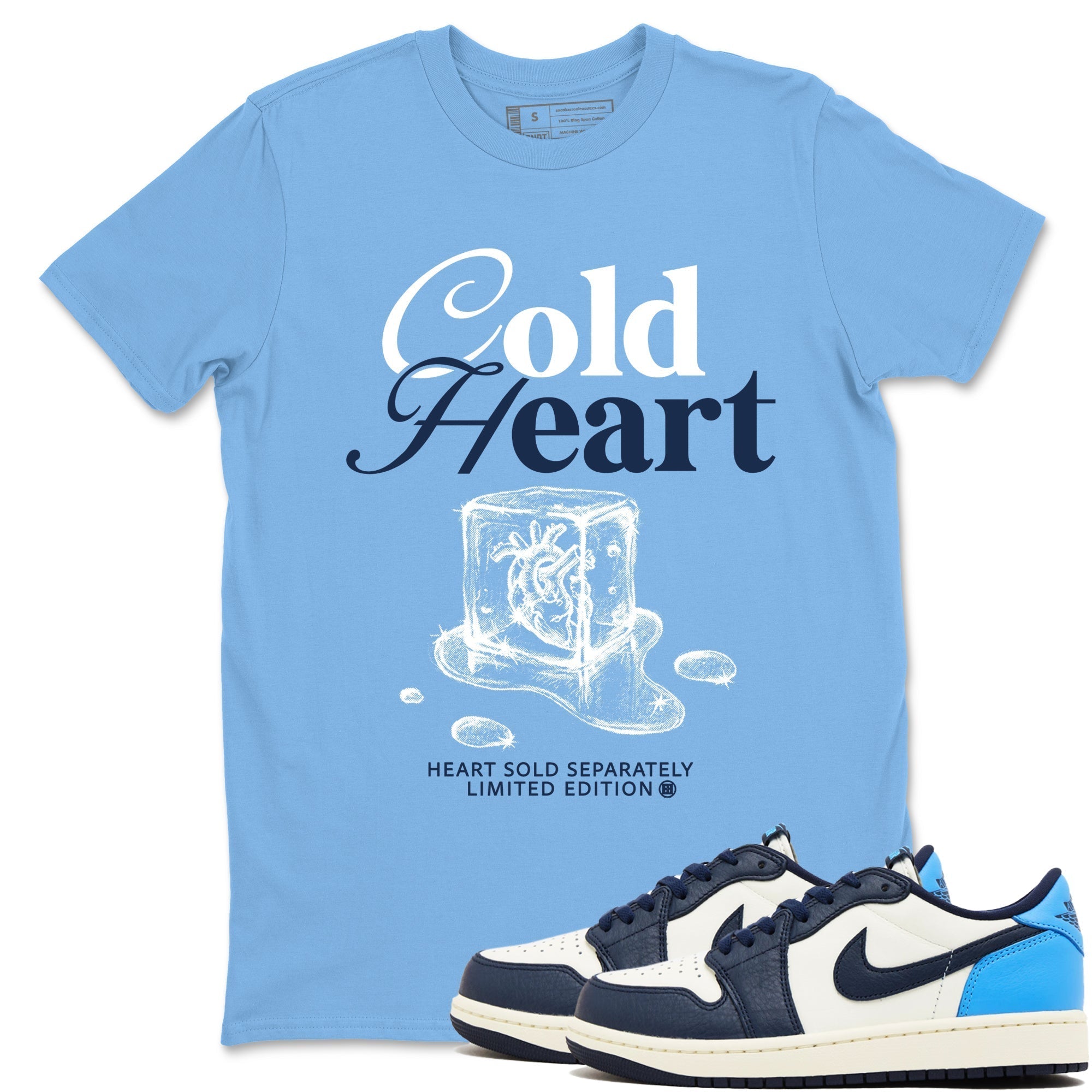 Cold Heart snkmatch Tees - Air Jordan 1 Obsidian
