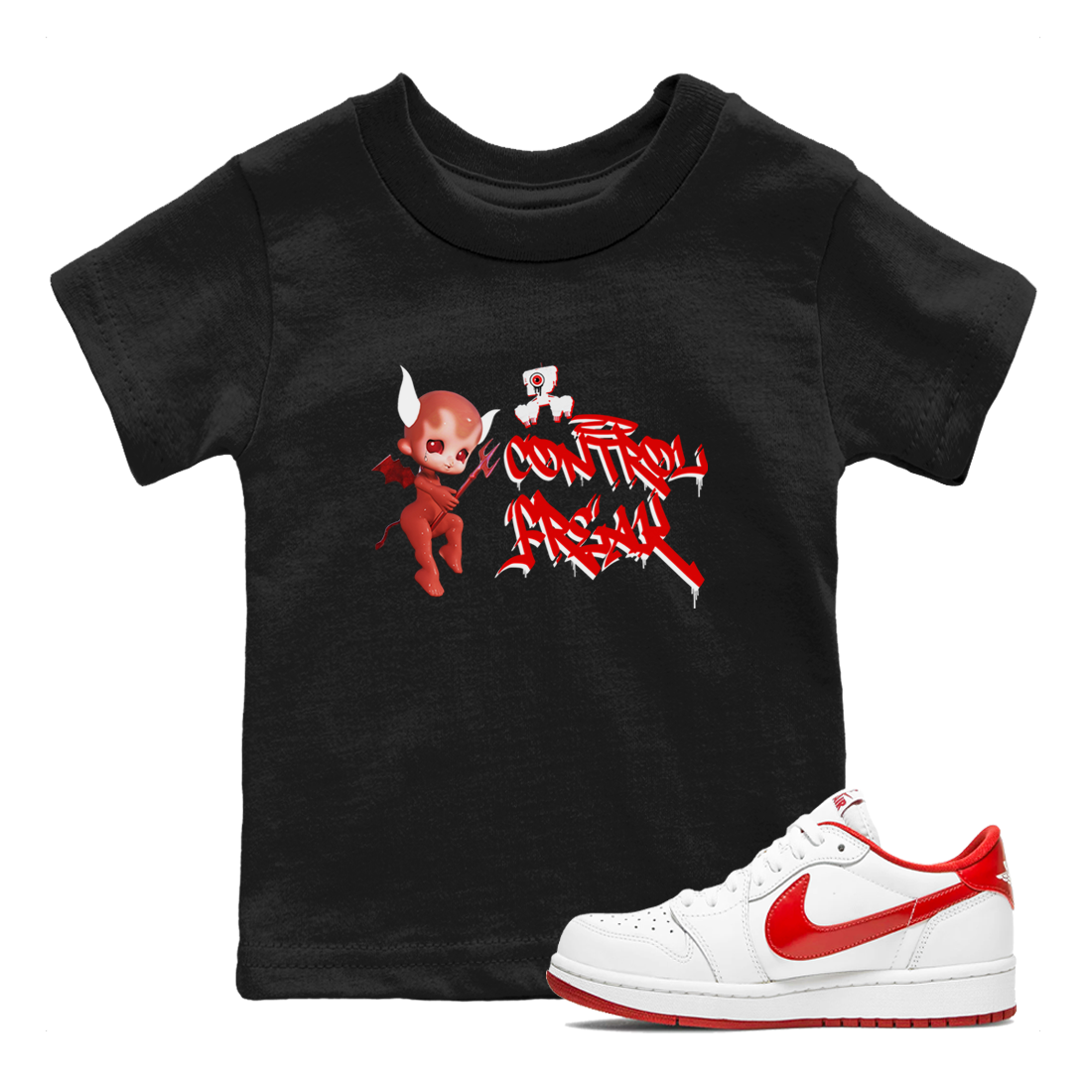 Control Freak snkmatch Tee Kids - Air Jordan 1 University Red