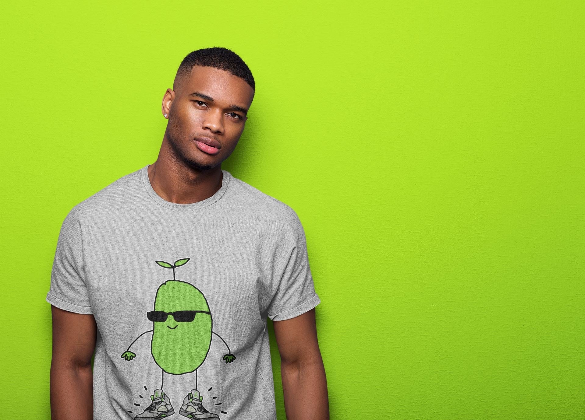 Cool Beans Unisex Tops - Air Jordan 5 Green Bean