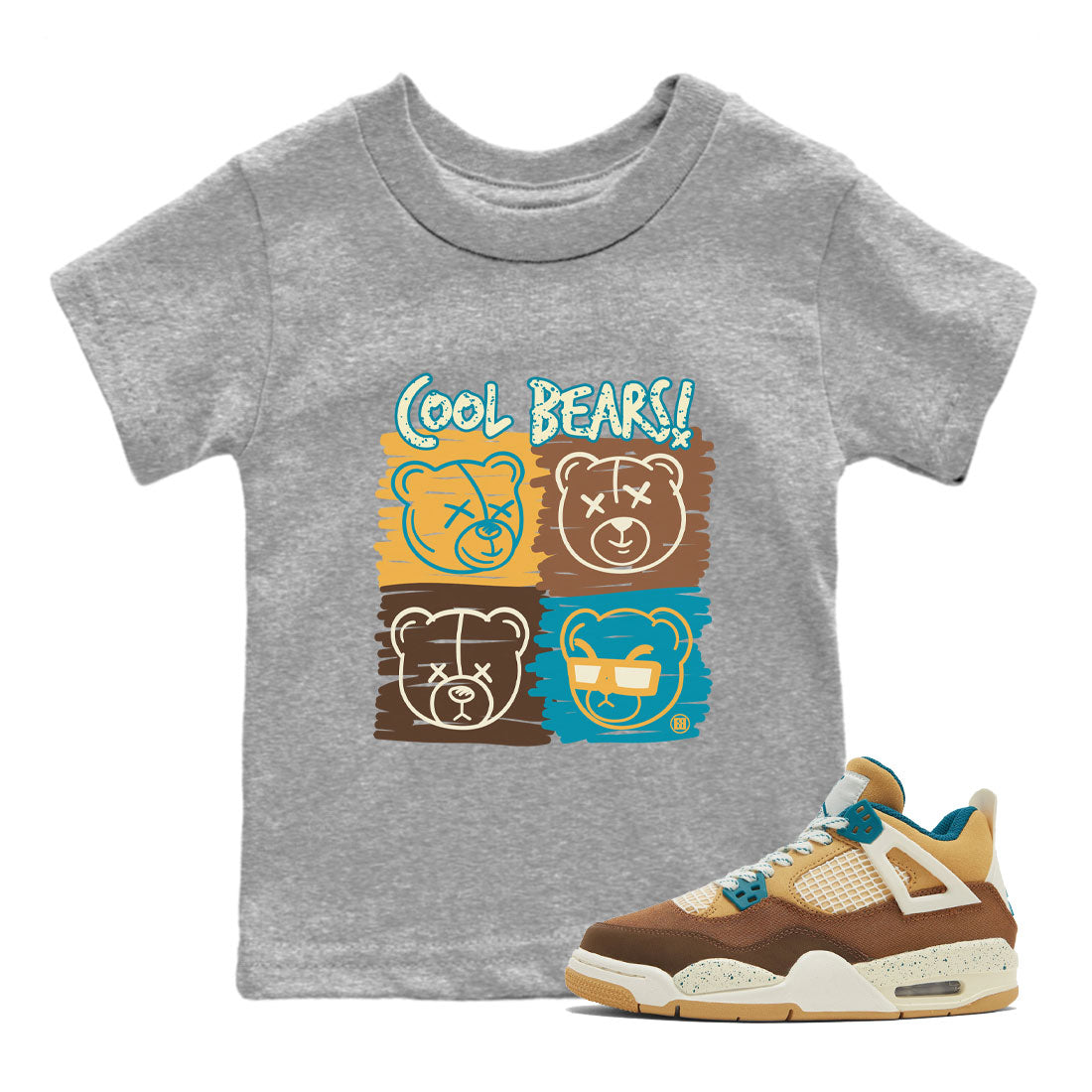 Cool Bears Kids Tops - Air Jordan 4 Cacao Wow