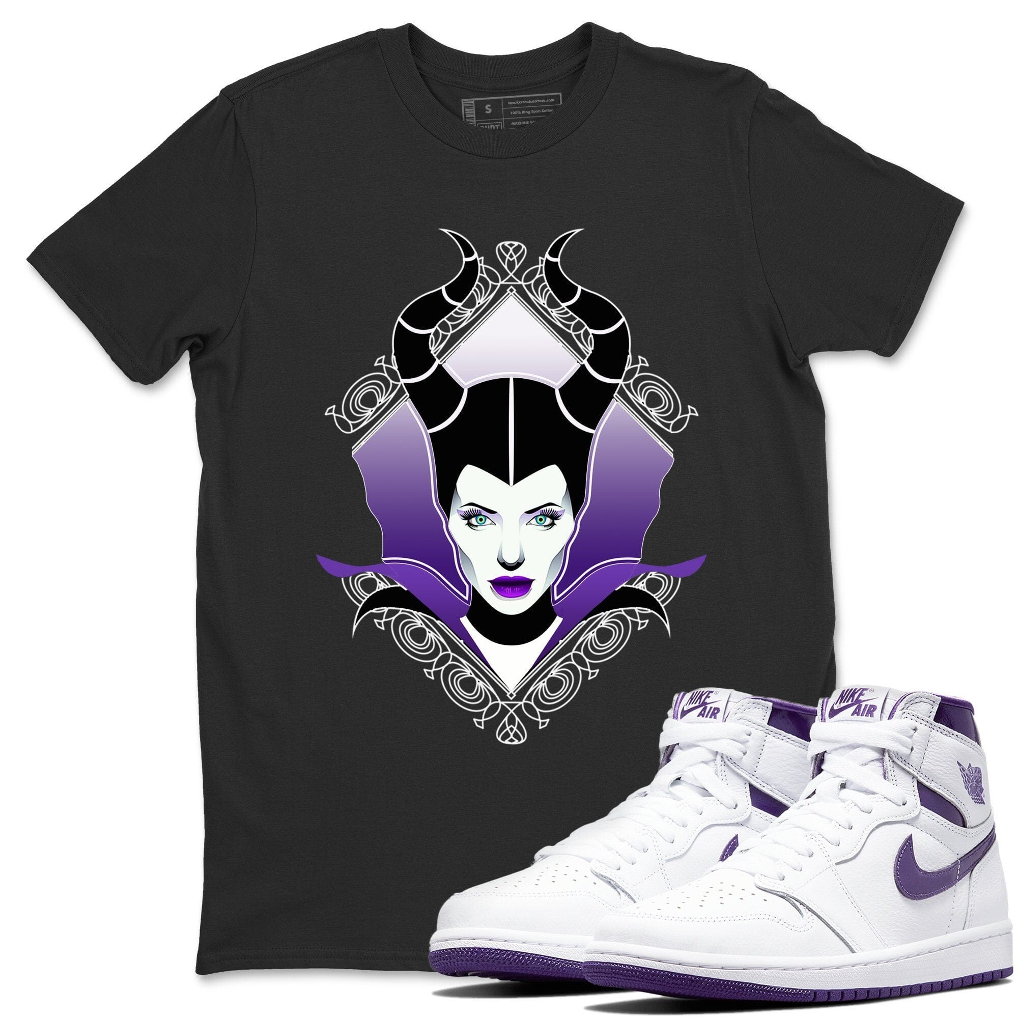 Court Purple Evil Unisex Tops - Air Jordan 1 WMNS Court Purple