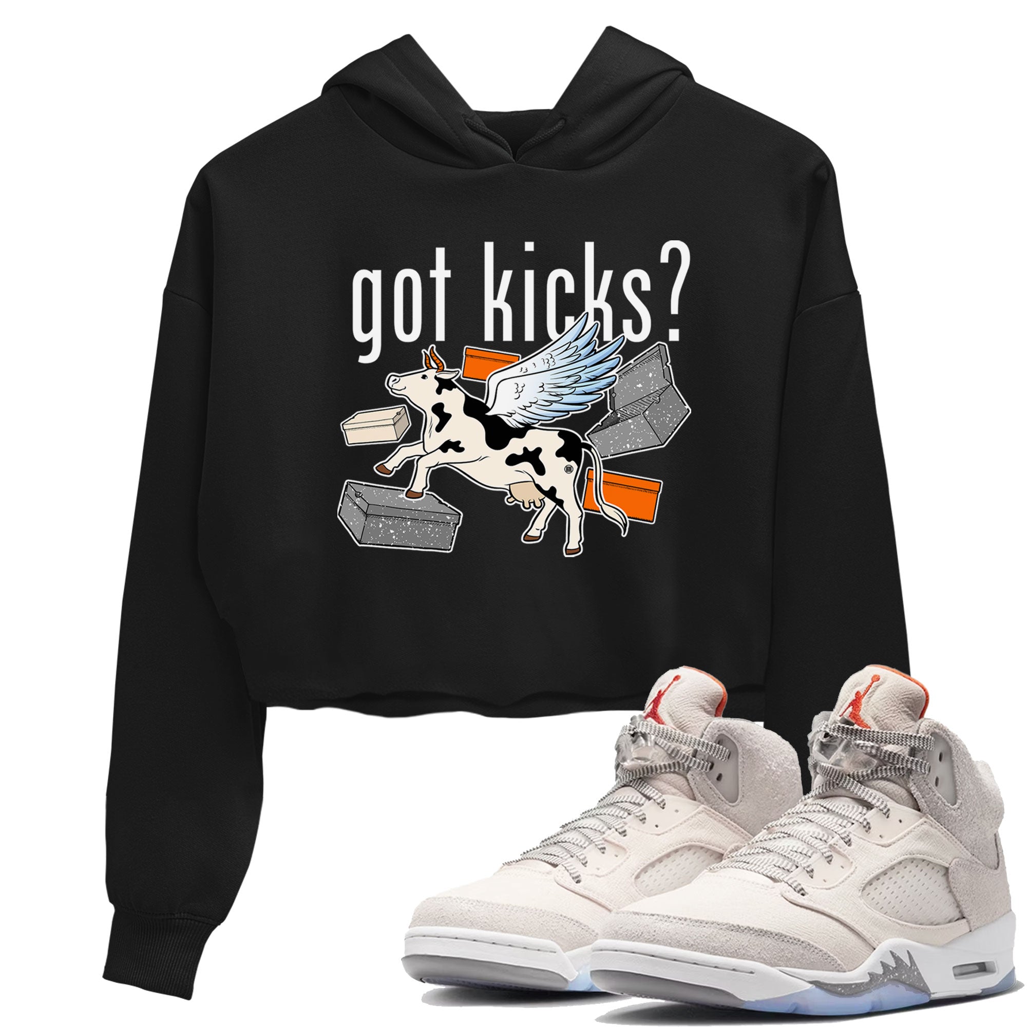 Cow Got Kicks snkmatch Women's Top - Air Jordan 5 Craft